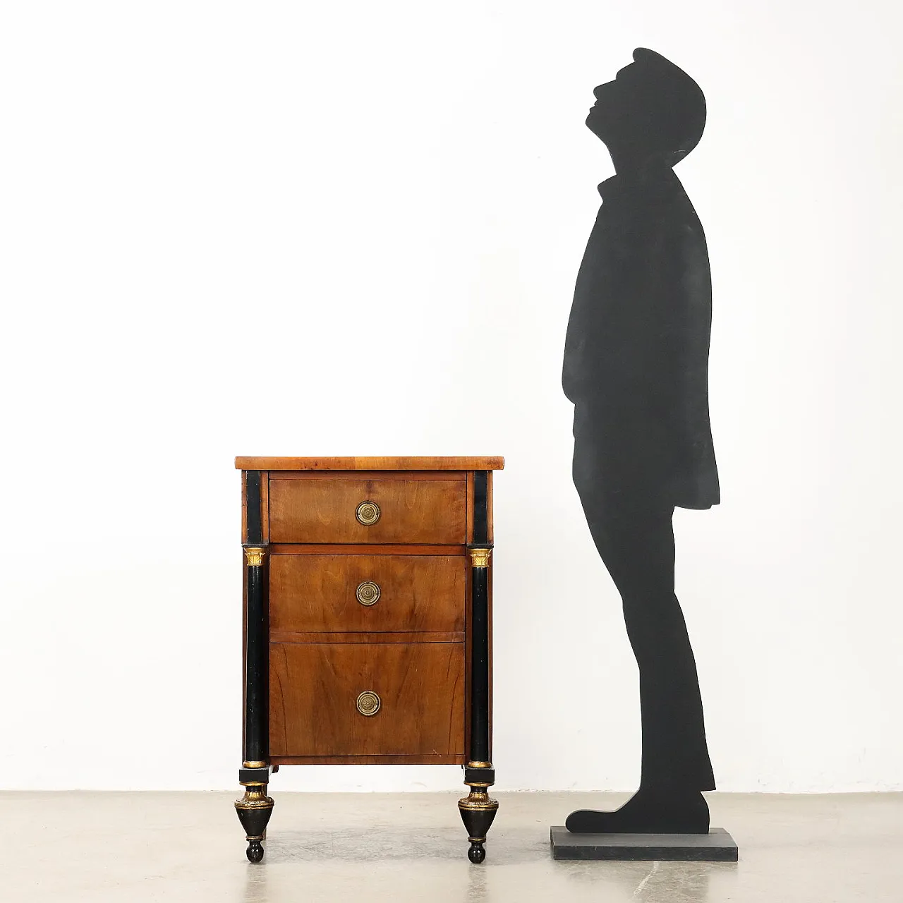 Comodino in legno, '800 2