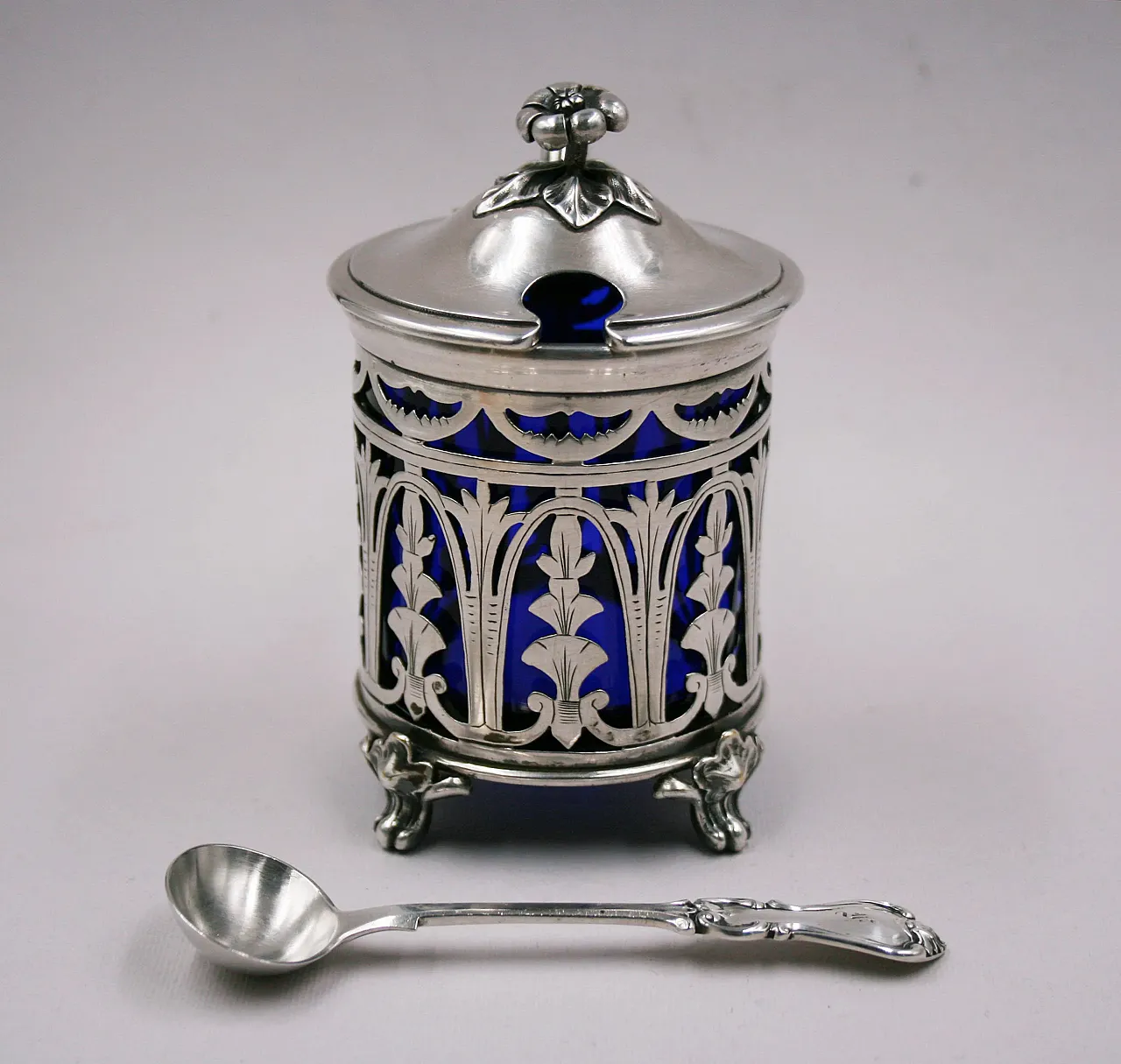 Senapiera antica placcata ad Argento - Christofle Paris 3