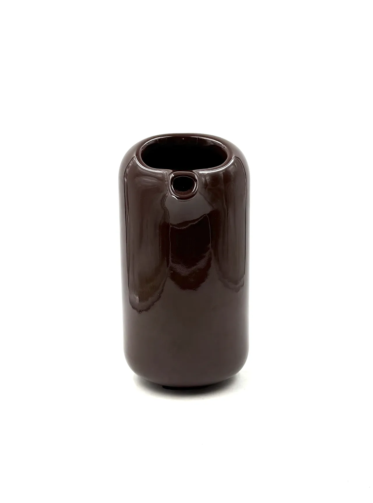 Vase/Brocca in Ceramic Space Age Brown, the Picchio Italy 1970s 9