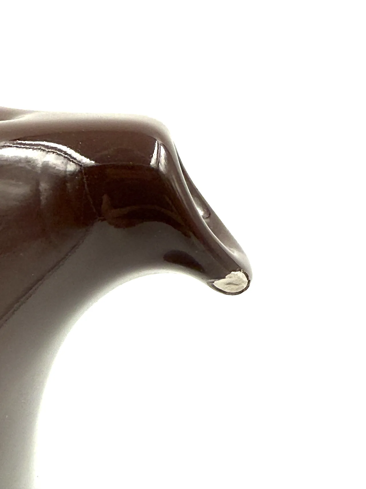 Vase/Brocca in Ceramic Space Age Brown, the Picchio Italy 1970s 14