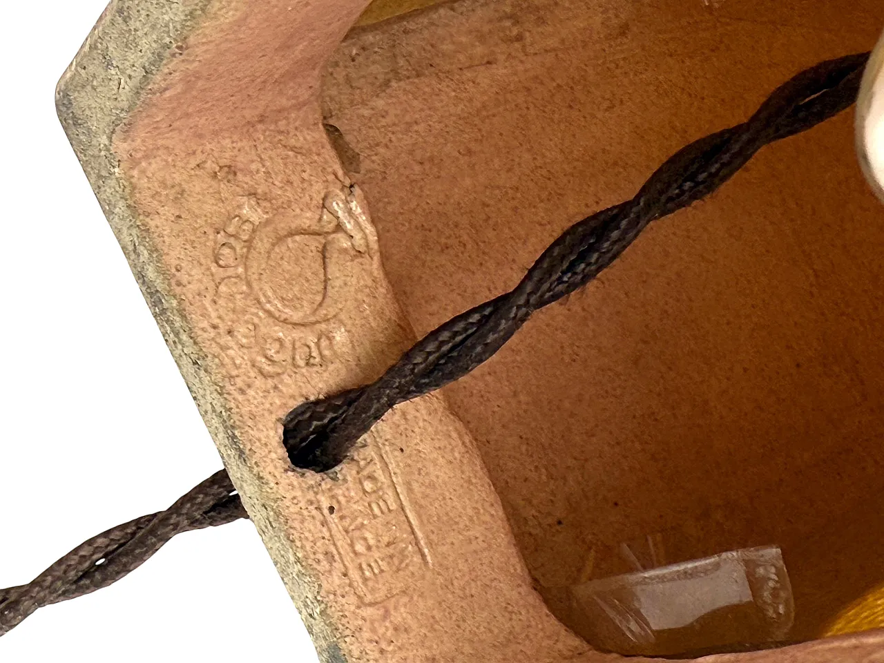 Lampada da tavolo in ceramica Art Déco di Andre Fau Francia, anni '40 15