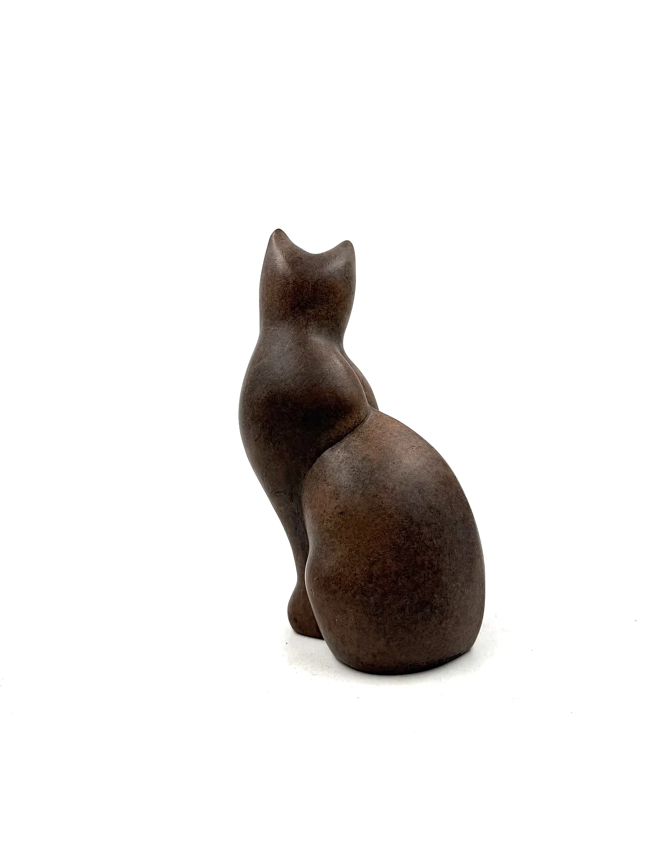 Scultura cubista di Christian Pradier gatto in ceramica, 1980 9