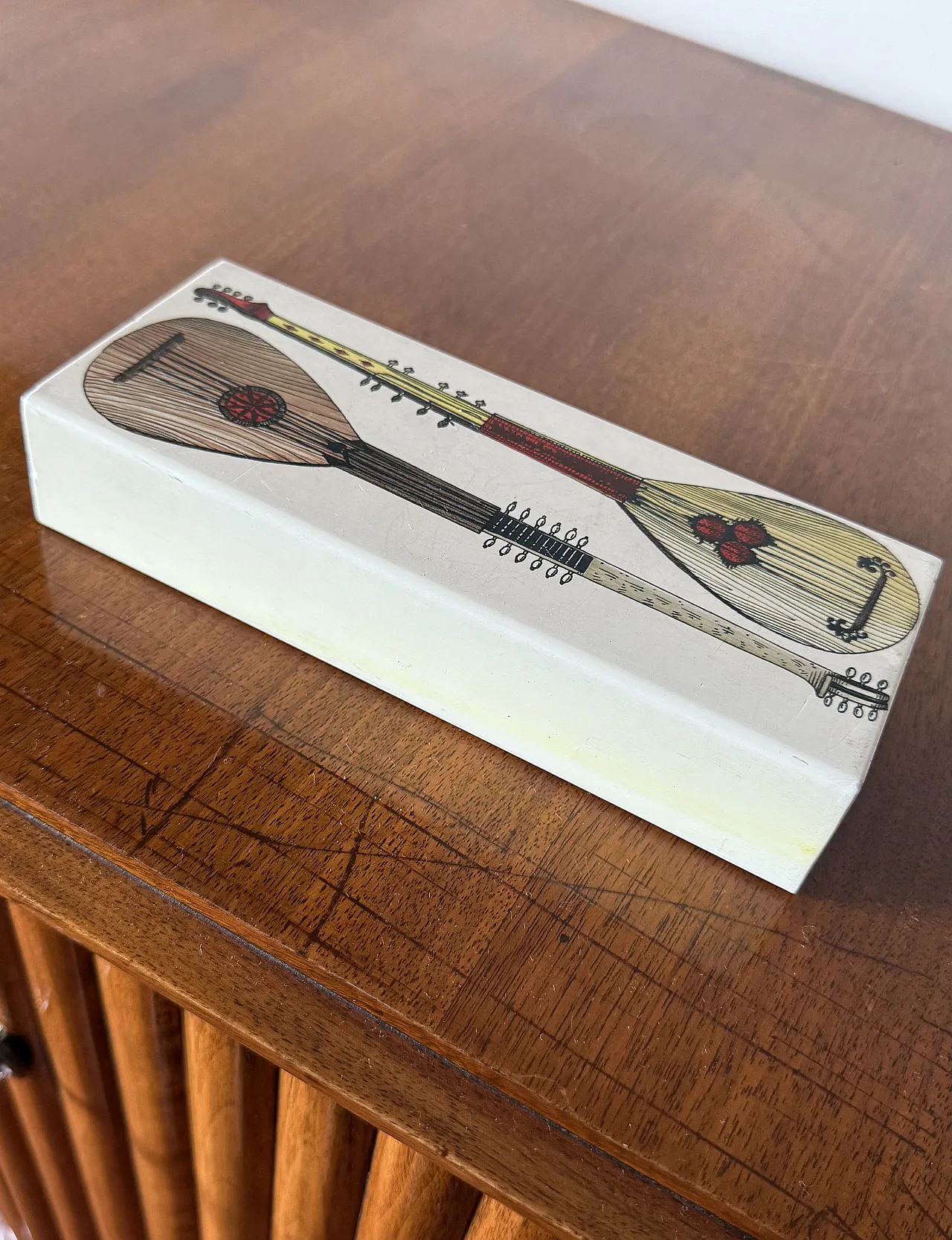 Mandolins cigar box by Piero Fornasetti, Italy 1960 2