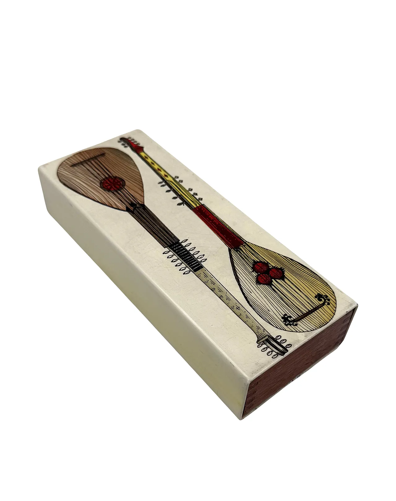 Mandolins cigar box by Piero Fornasetti, Italy 1960 4