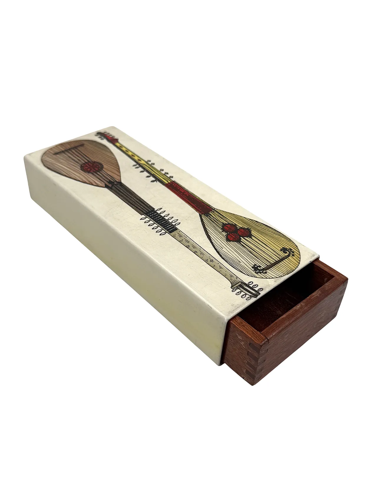 Mandolins cigar box by Piero Fornasetti, Italy 1960 6