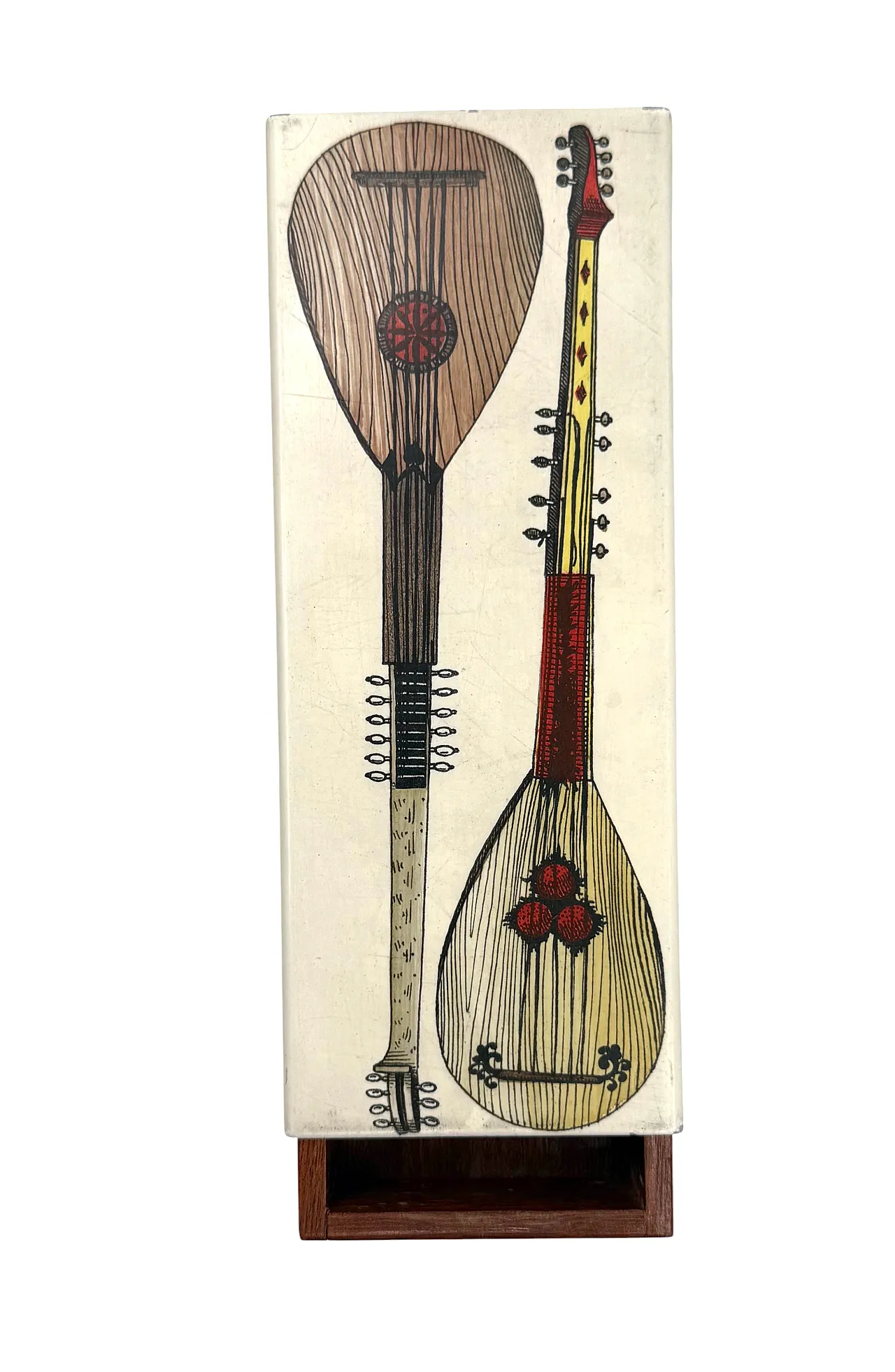 Mandolins cigar box by Piero Fornasetti, Italy 1960 7