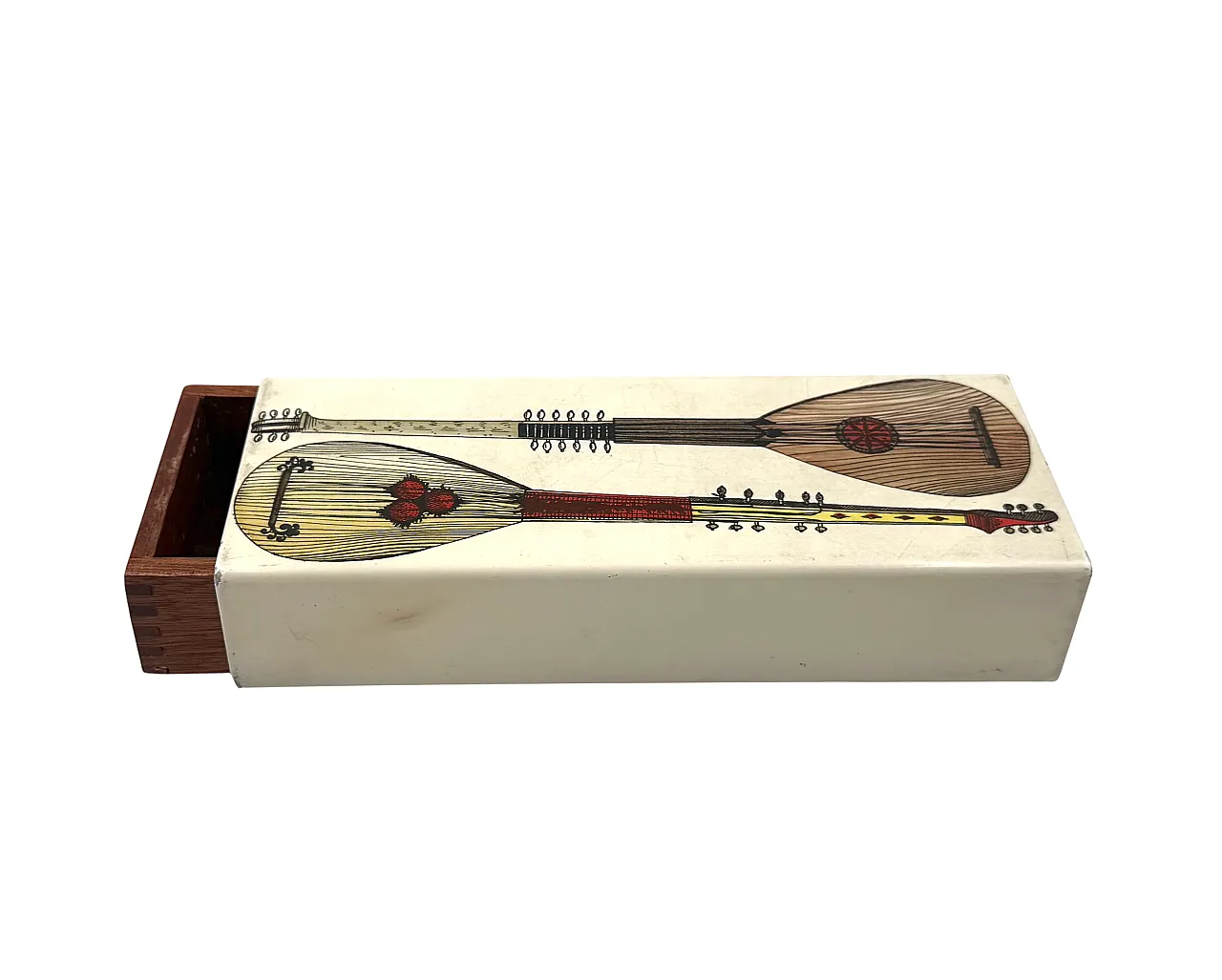 Mandolins cigar box by Piero Fornasetti, Italy 1960 11