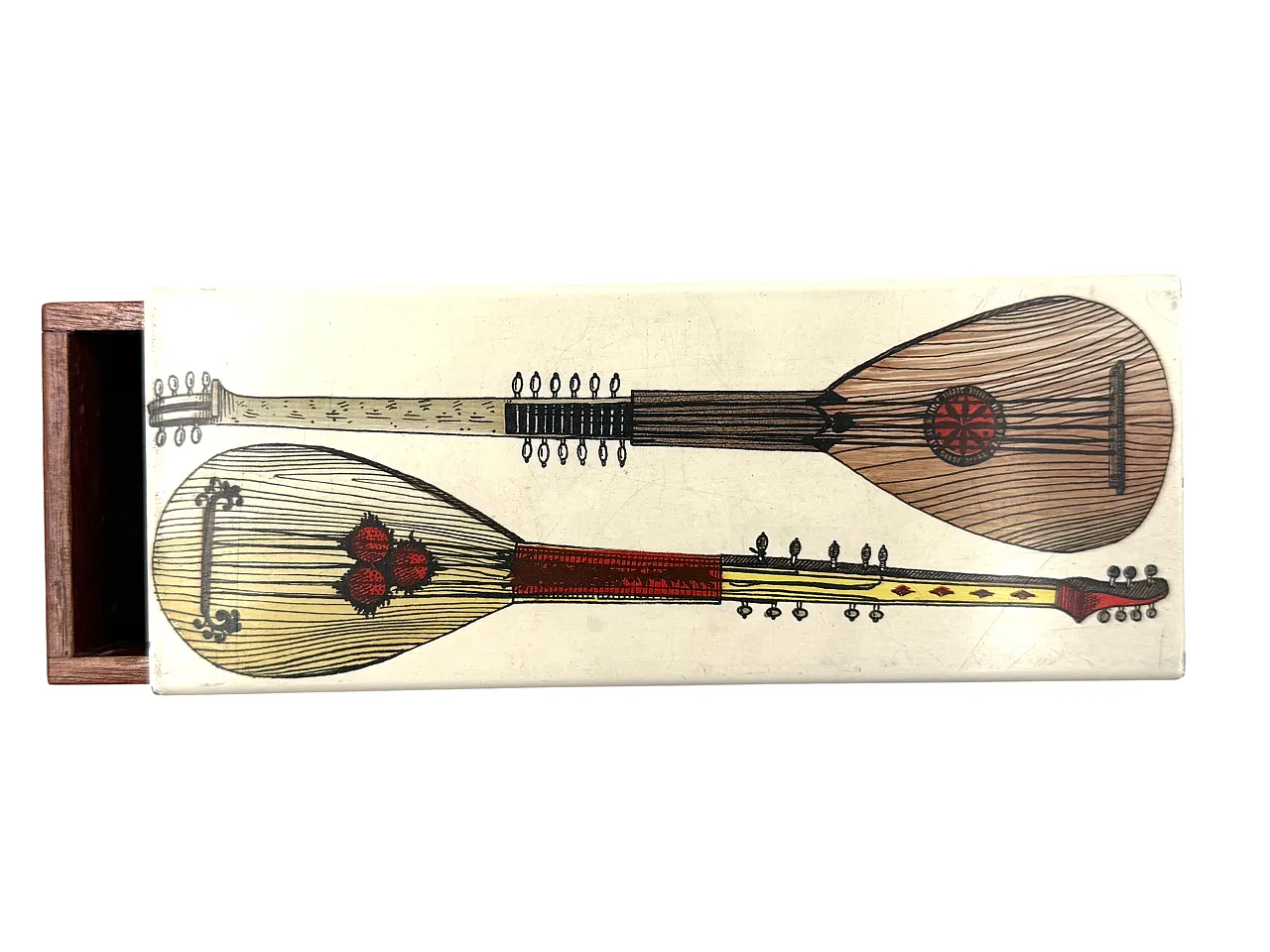 Mandolins cigar box by Piero Fornasetti, Italy 1960 12