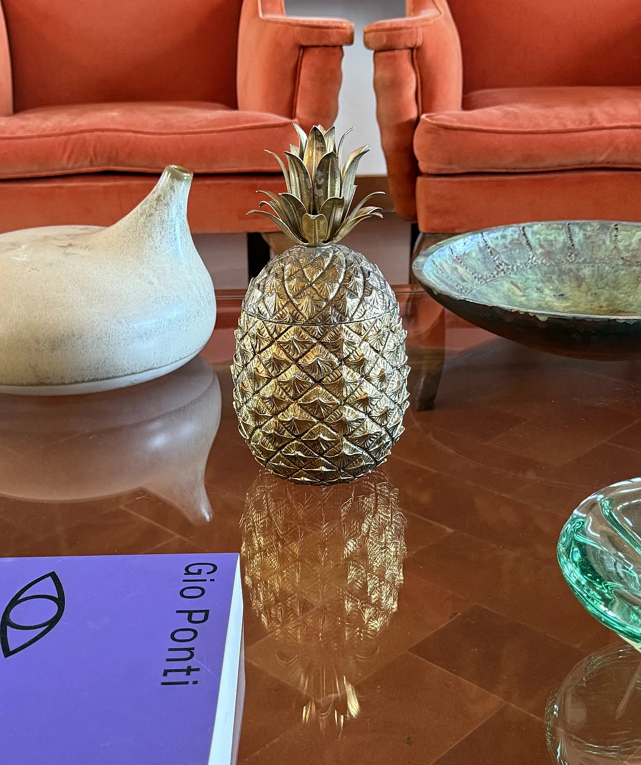 Mauro Manetti, Ice Bucket Golden Pineapple, Italy 1970s 3