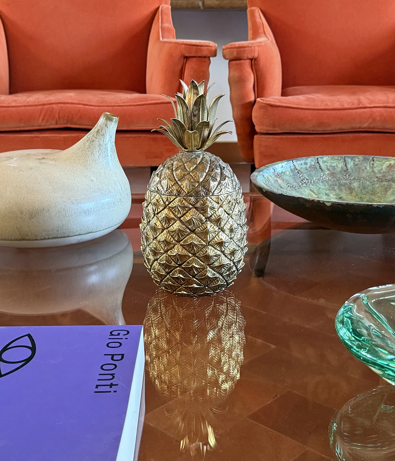 Mauro Manetti, Ice Bucket Golden Pineapple, Italy 1970s 4