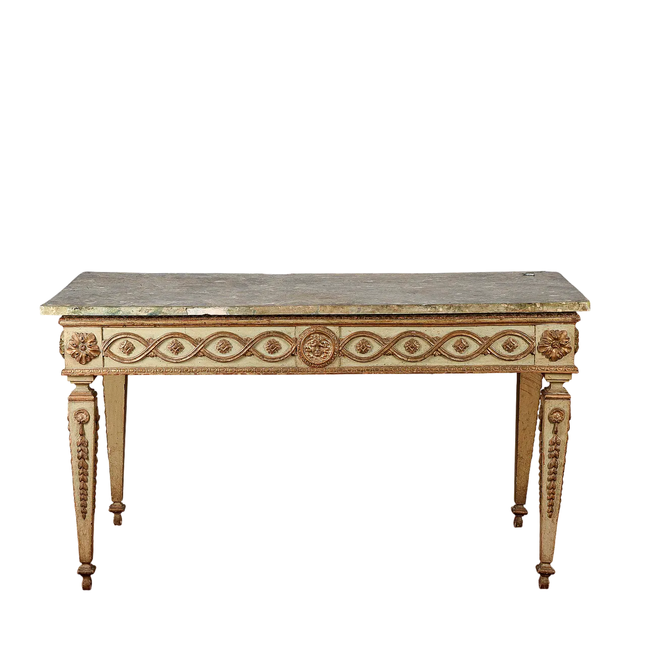 Louis XIV console table in lacquered wood, 17th century 9