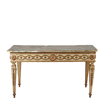 Louis XIV console table in lacquered wood, 17th century