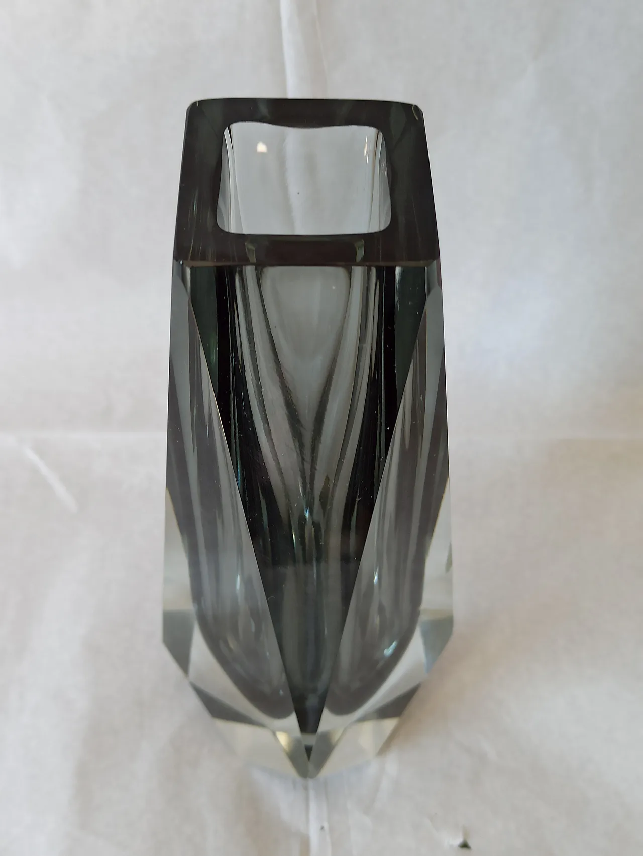 Vaso in vetro di Murano Flavio Poli per Seguso, anni '60 7