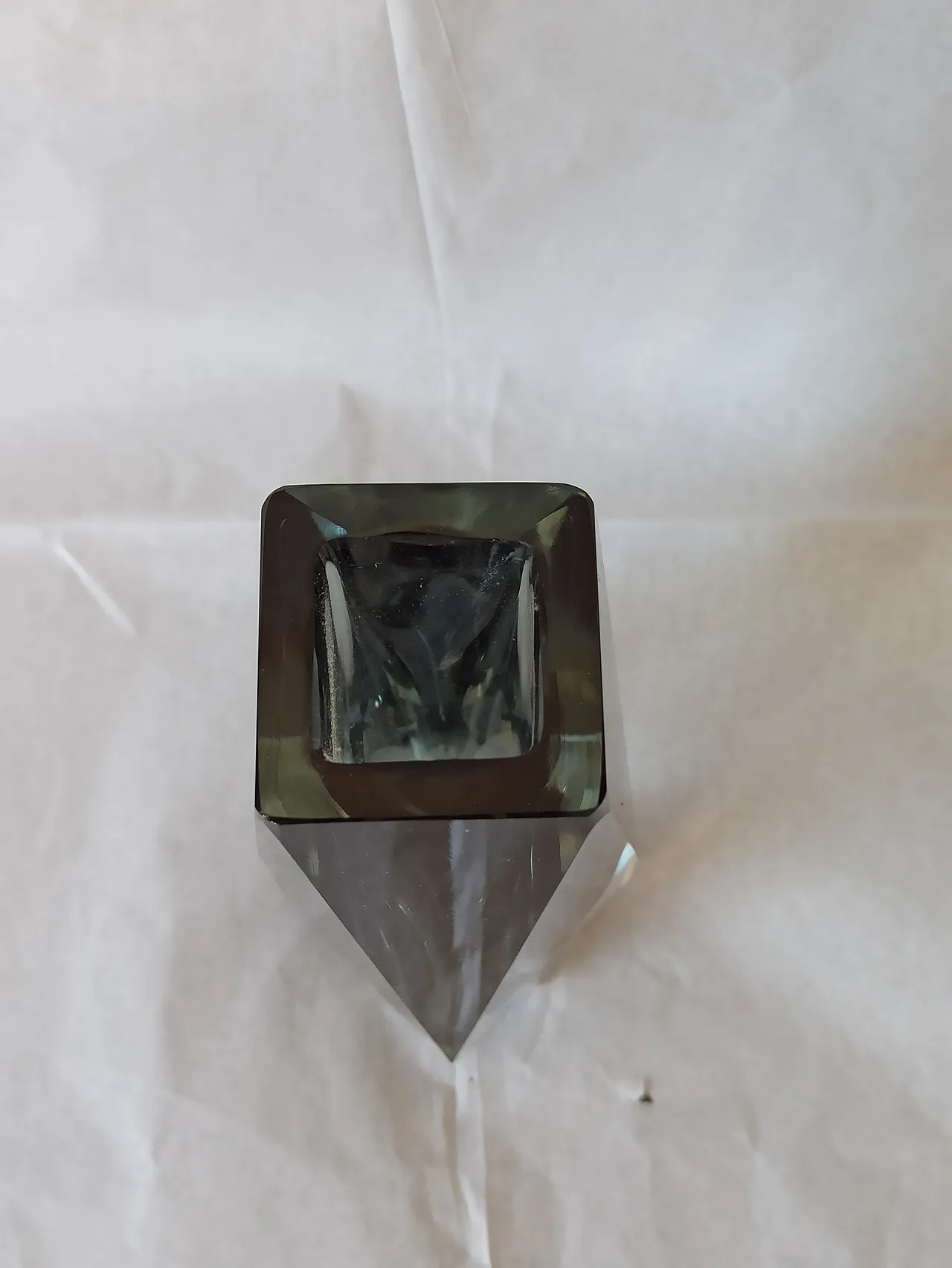 Vaso in vetro di Murano Flavio Poli per Seguso, anni '60 8