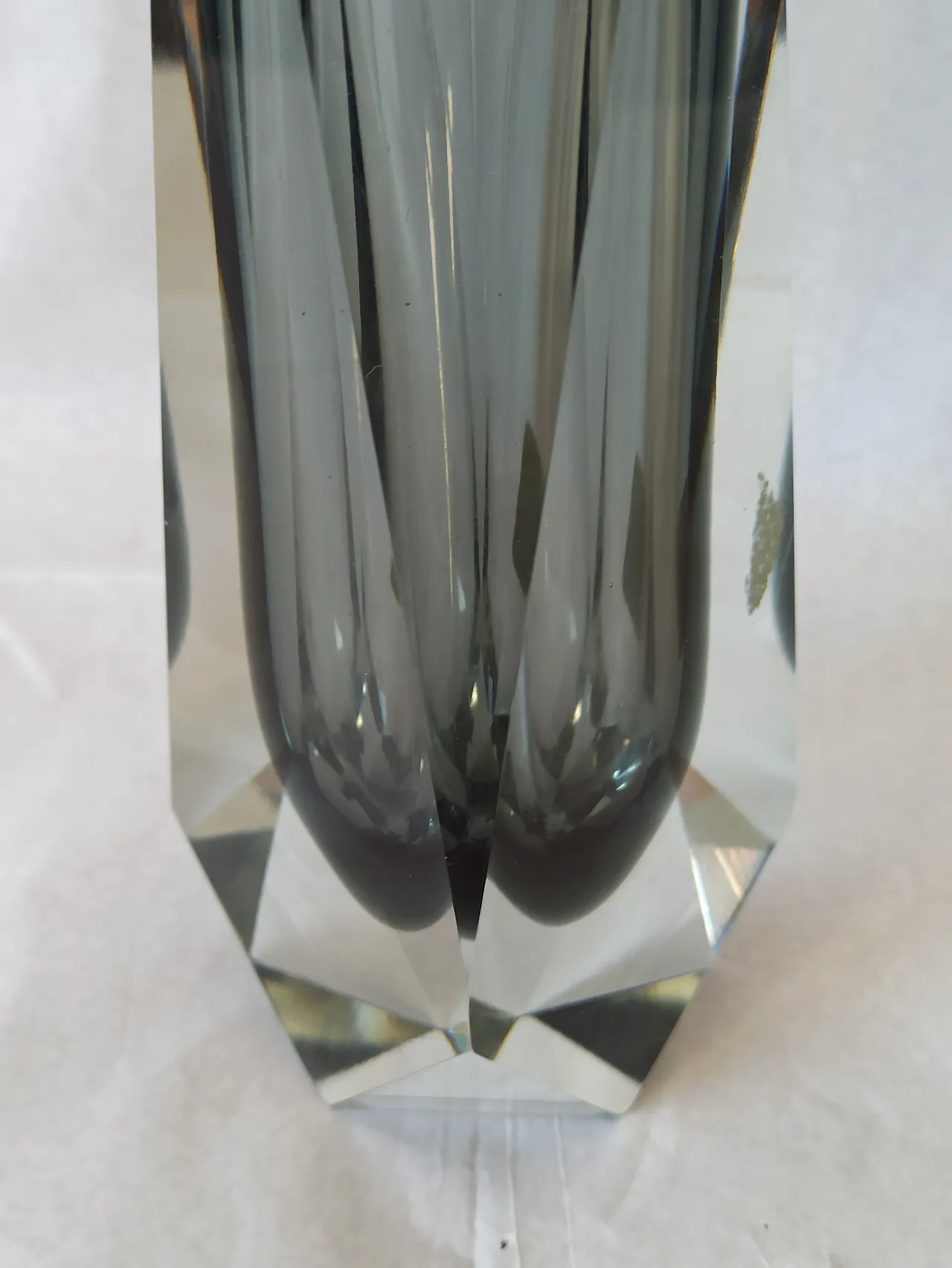 Vaso in vetro di Murano Flavio Poli per Seguso, anni '60 10