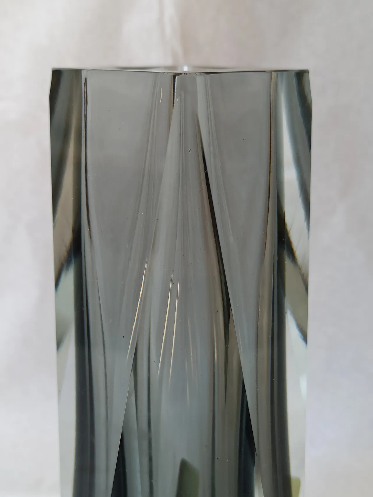 Vaso in vetro di Murano Flavio Poli per Seguso, anni '60 12