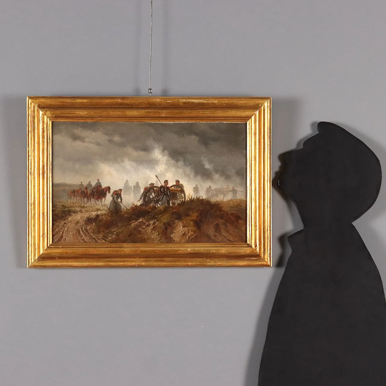 Battle Scene by Charles Humbert, oil on canvas, 19th century 2