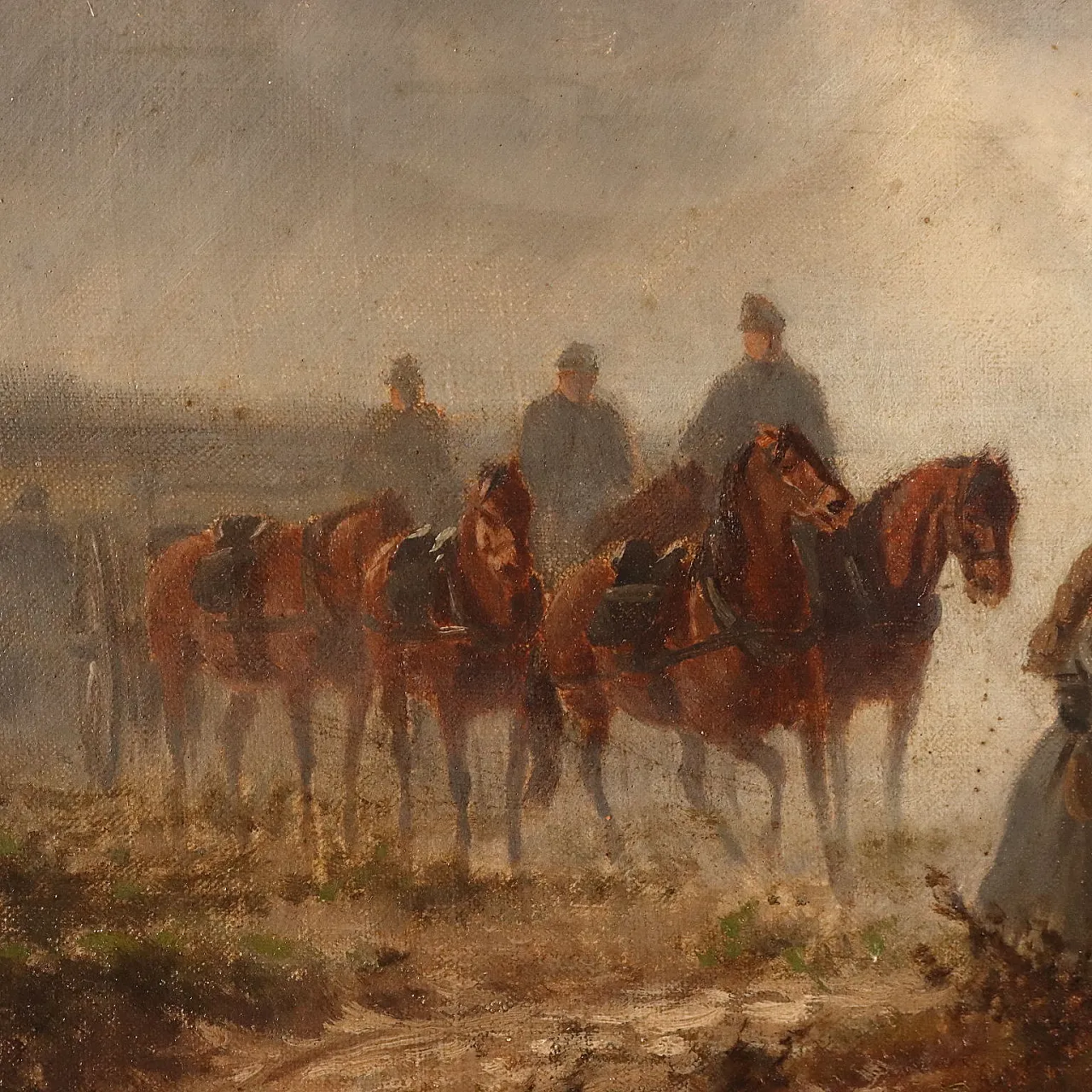 Battle Scene by Charles Humbert, oil on canvas, 19th century 4