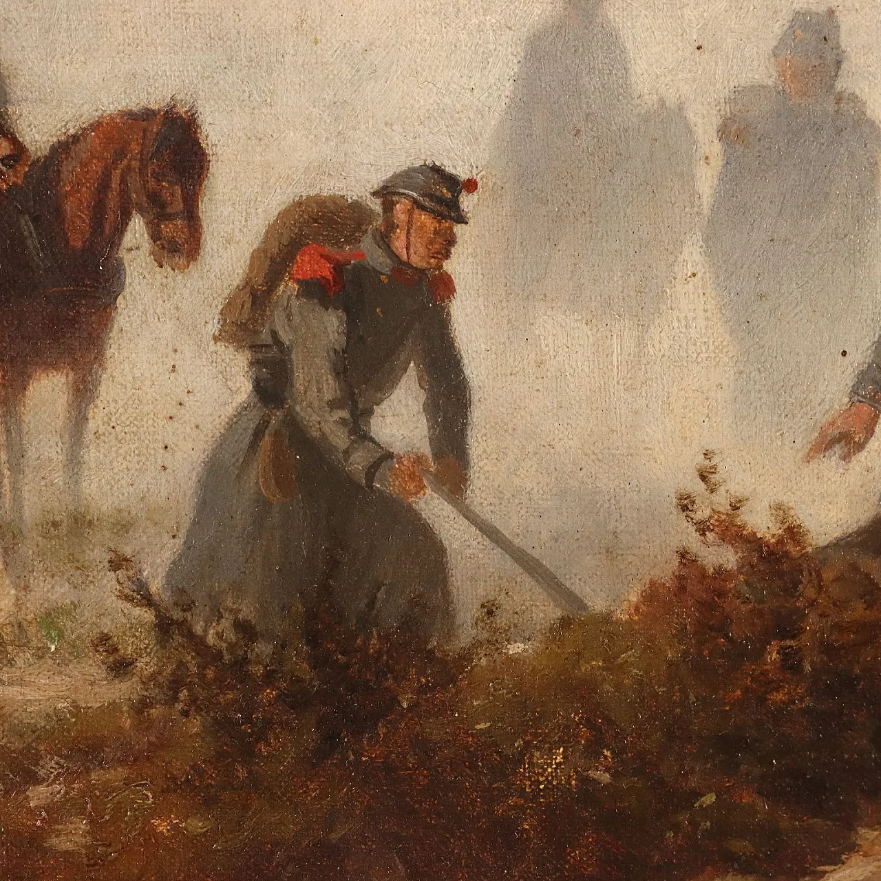 Battle Scene by Charles Humbert, oil on canvas, 19th century 5