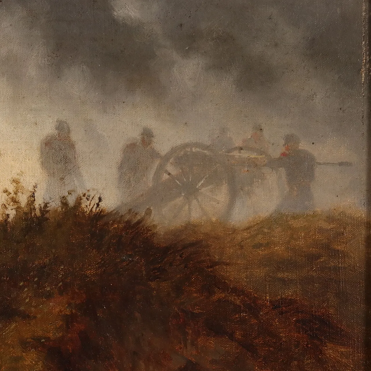 Battle Scene by Charles Humbert, oil on canvas, 19th century 7