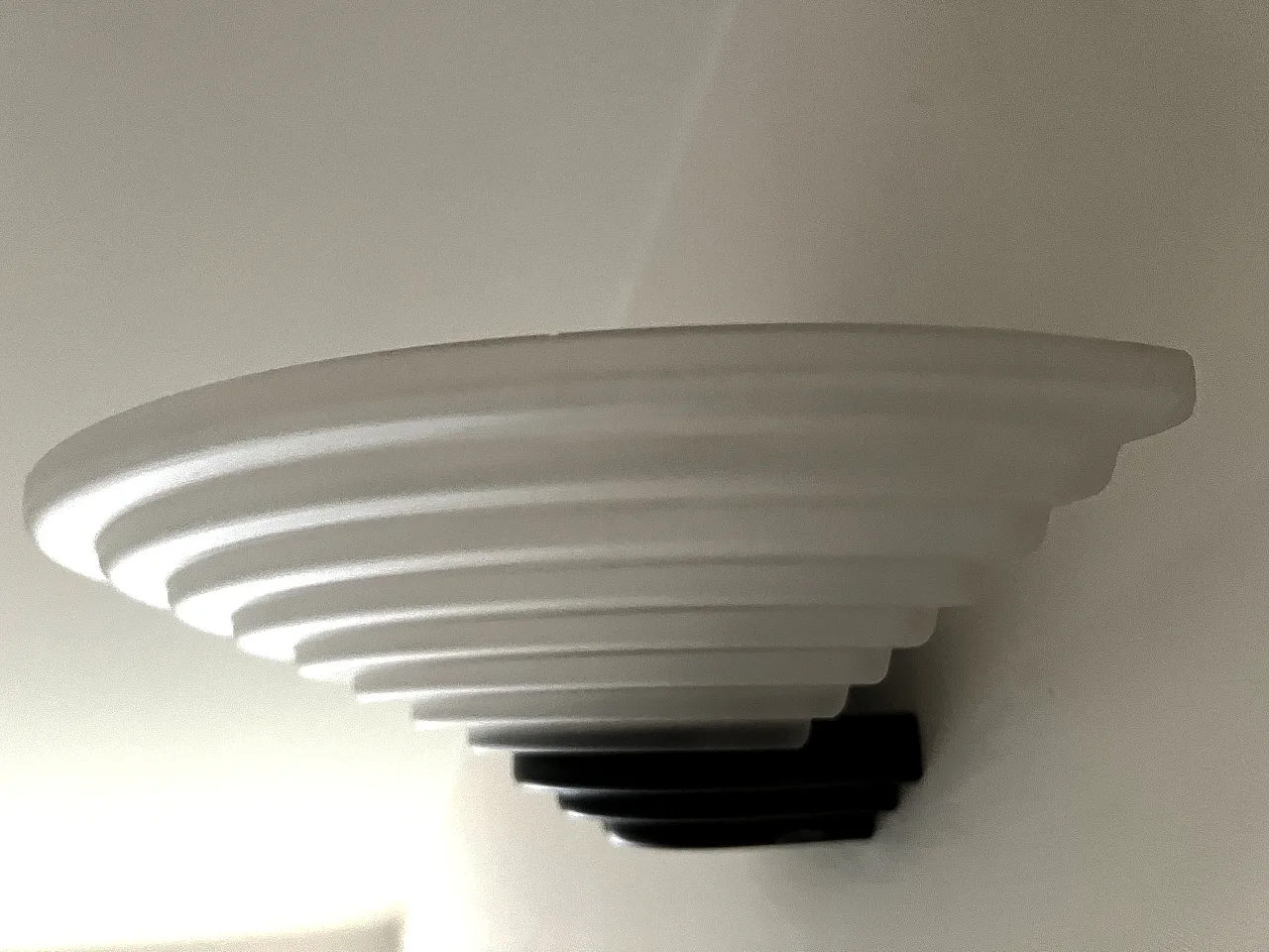 Coppia lampade da parete di AV Mazzega in vetro di Murano, anni '80 1