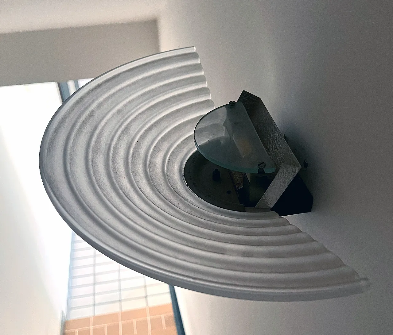 Coppia lampade da parete di AV Mazzega in vetro di Murano, anni '80 5