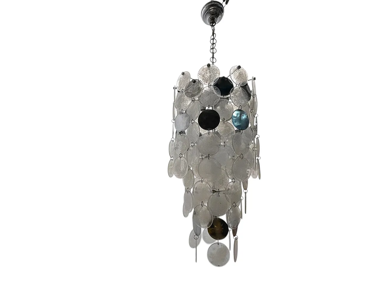 Space Age Murano Glass Chandelier by Nason Mille Luna, Italy, 1960s 1