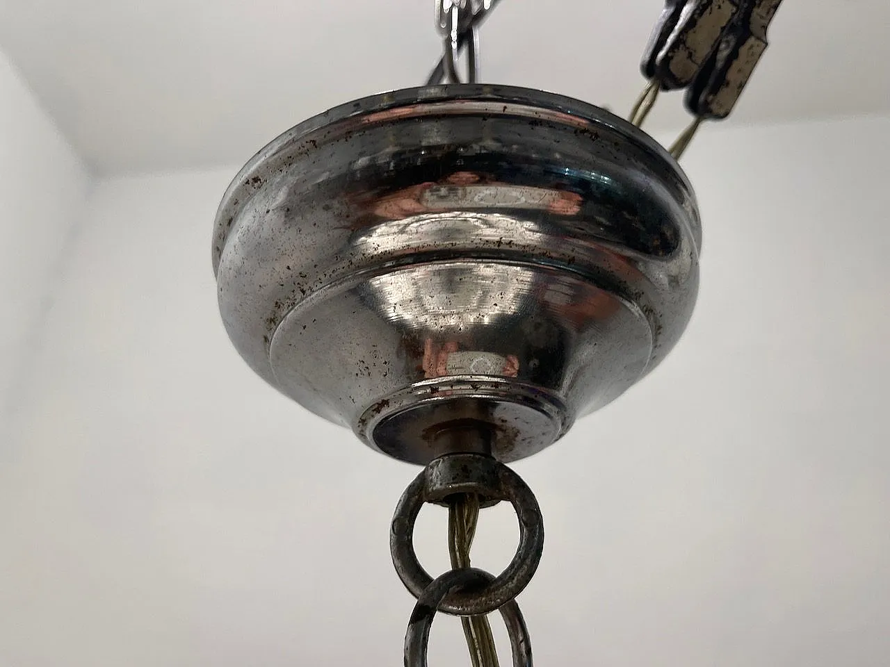 Space Age Murano Glass Chandelier by Nason Mille Luna, Italy, 1960s 5