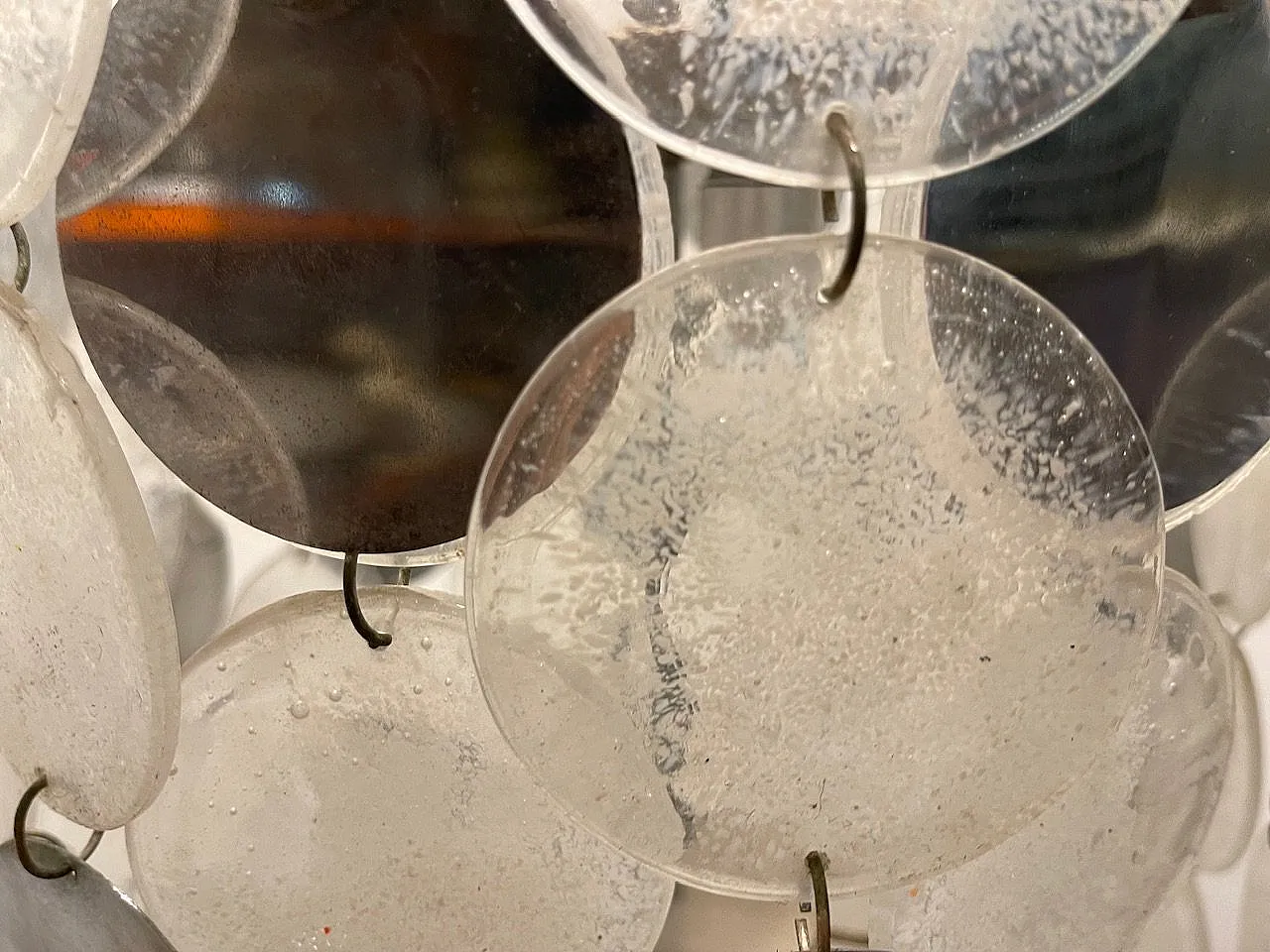 Space Age Murano Glass Chandelier by Nason Mille Luna, Italy, 1960s 7