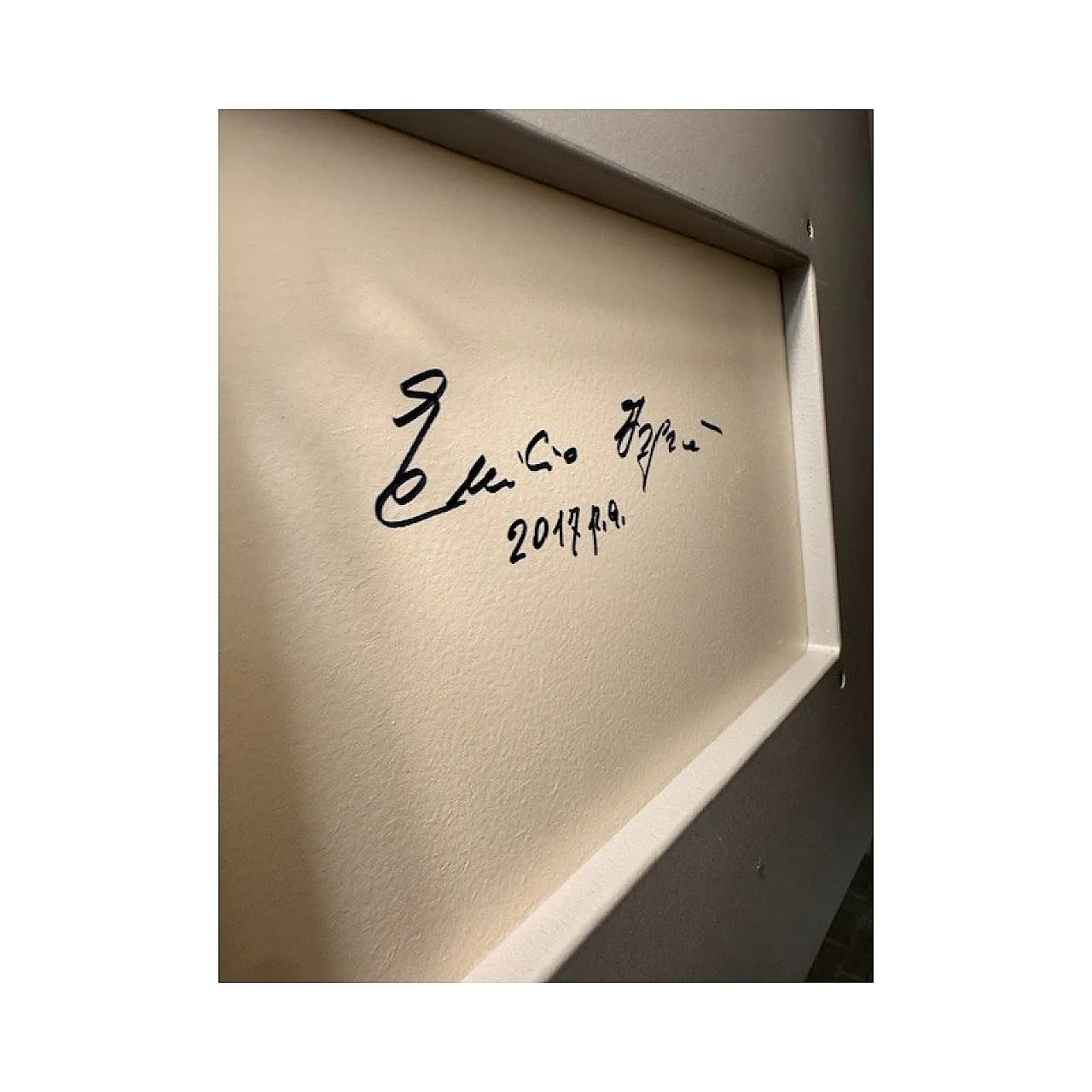 Tavole della legge by Emilio Isgrò, textured screen print, 2000s 4