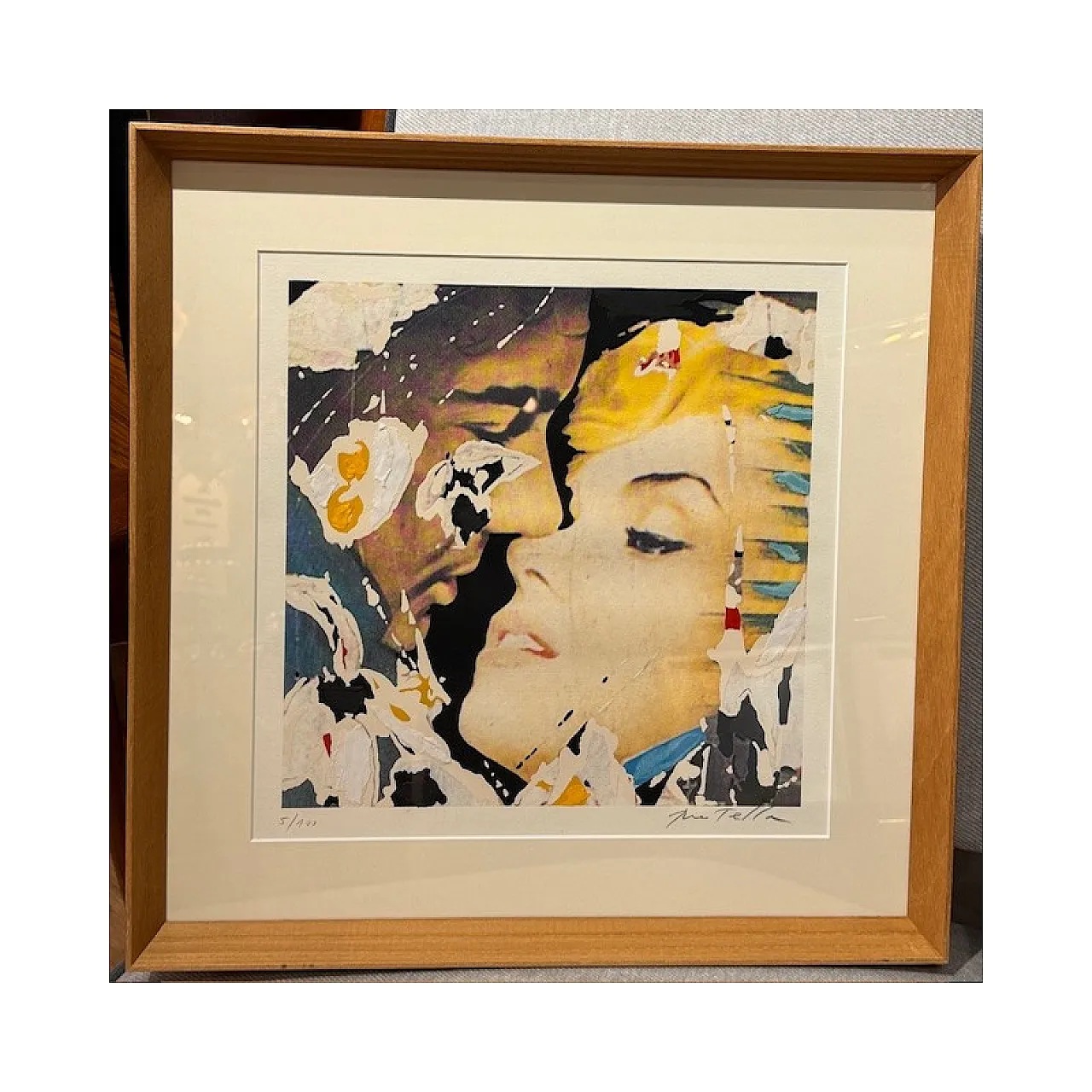 Marilyn, the faces, colour screen printing & decollage on paper, 1990s 1