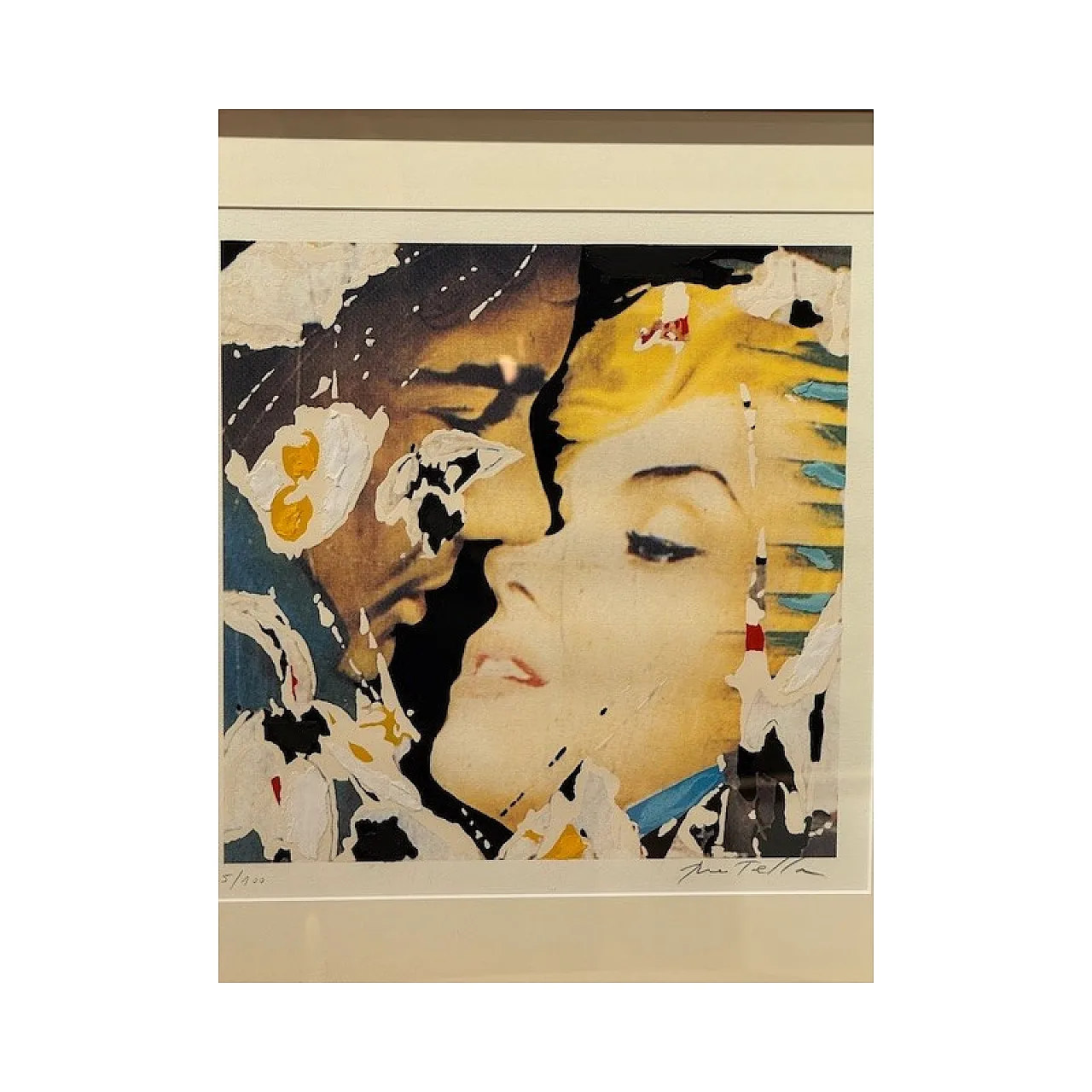 Marilyn, the faces, colour screen printing & decollage on paper, 1990s 2