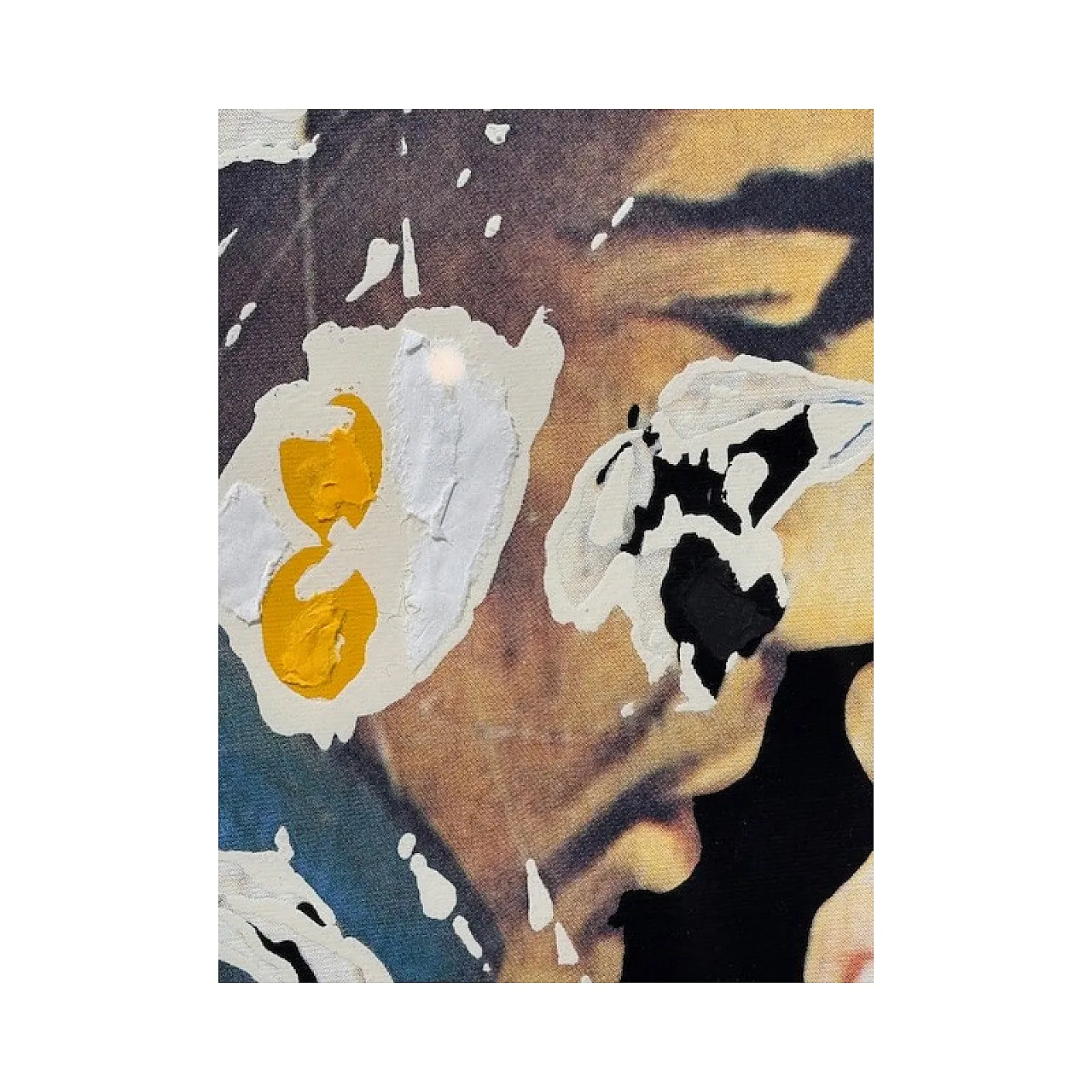 Marilyn, the faces, colour screen printing & decollage on paper, 1990s 3