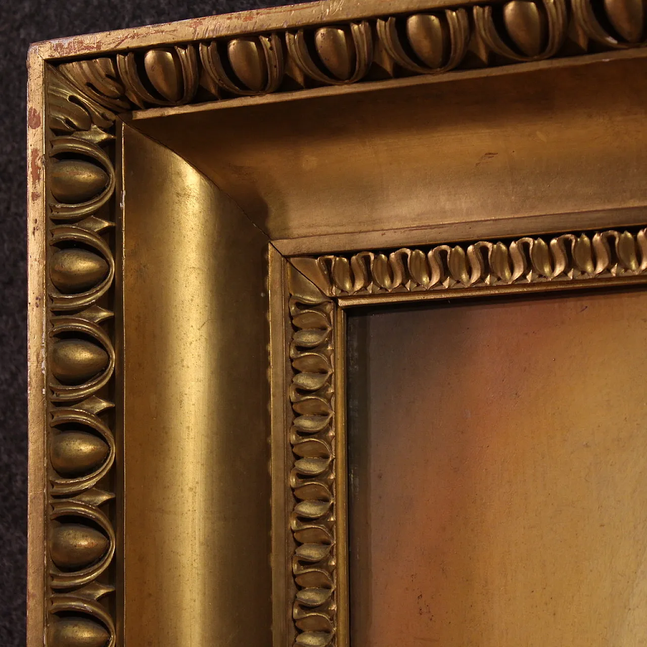 Painted on the 19th century table, Virgin Mary in contemplation 8