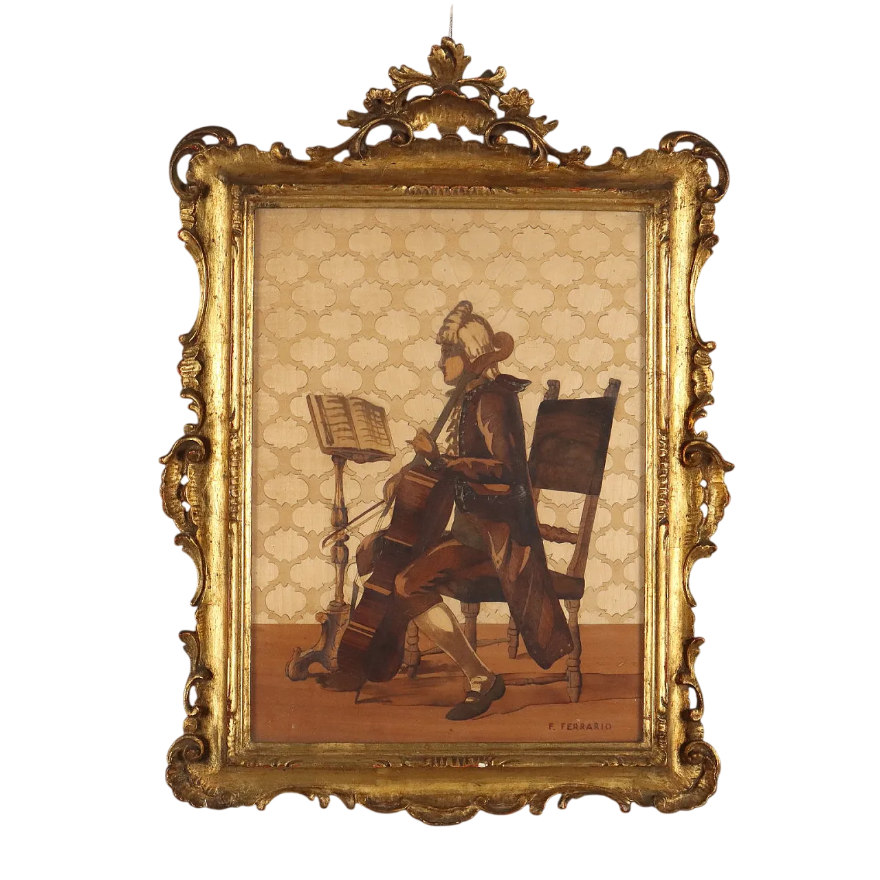 The Cellist by Francesco Ferrario, 1930s 11