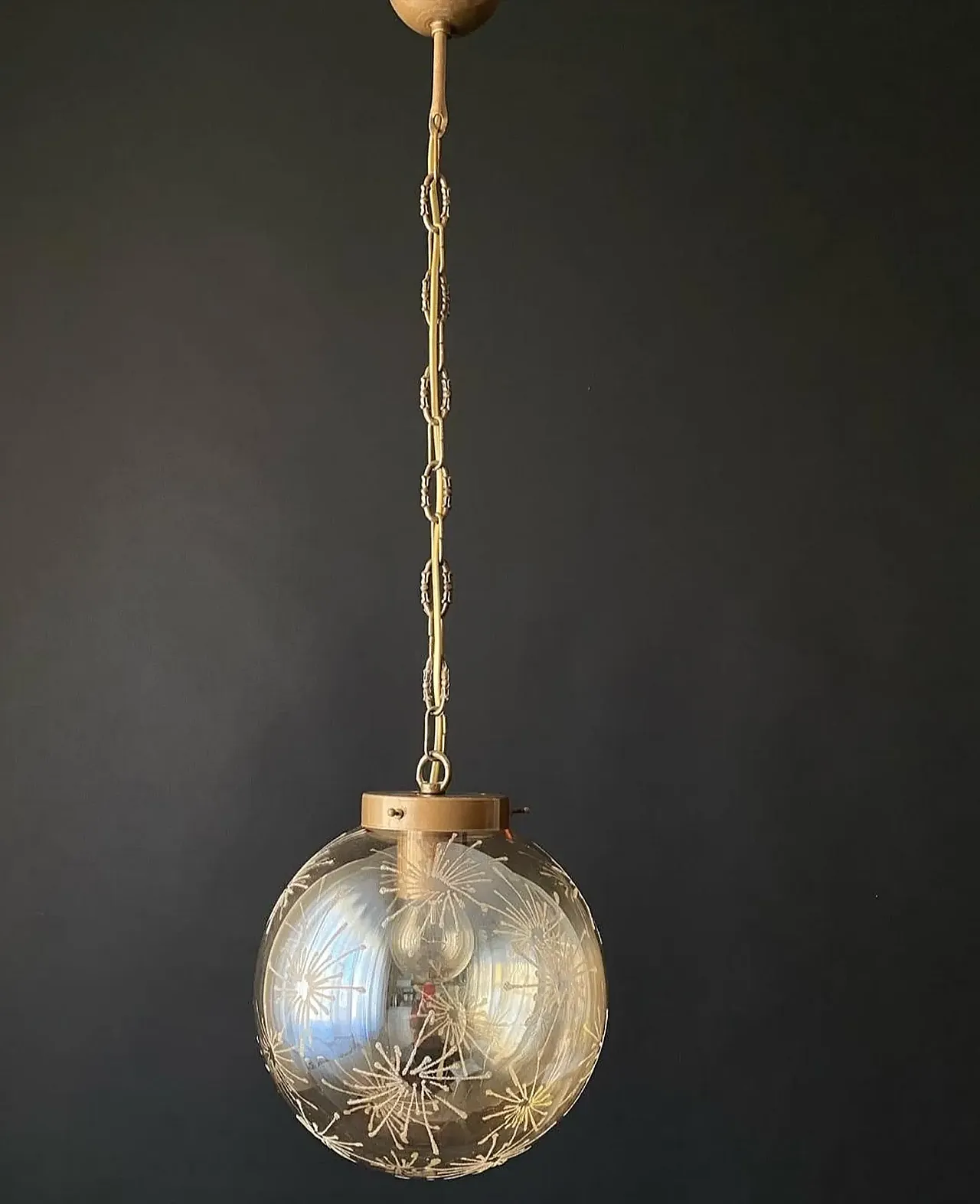 Pair of spherical chandeliers, 20th century 6