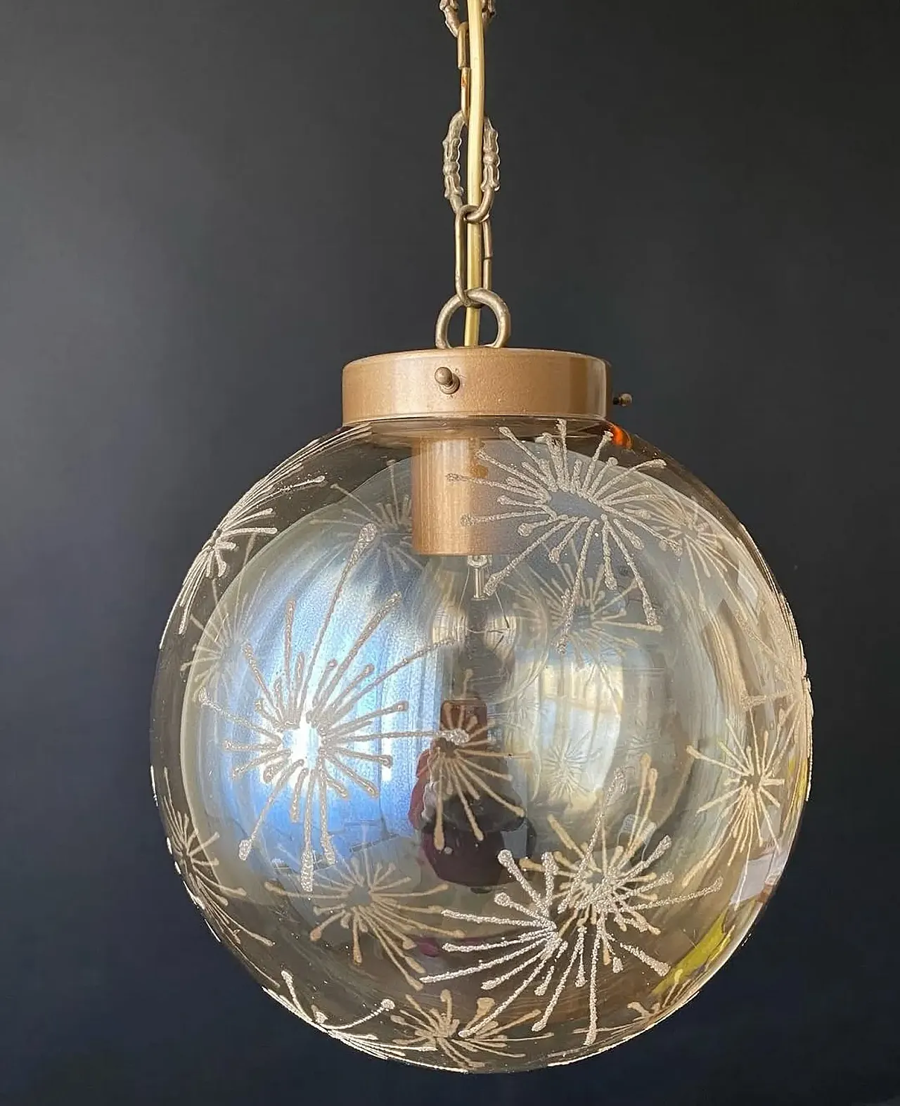 Pair of spherical chandeliers, 20th century 7