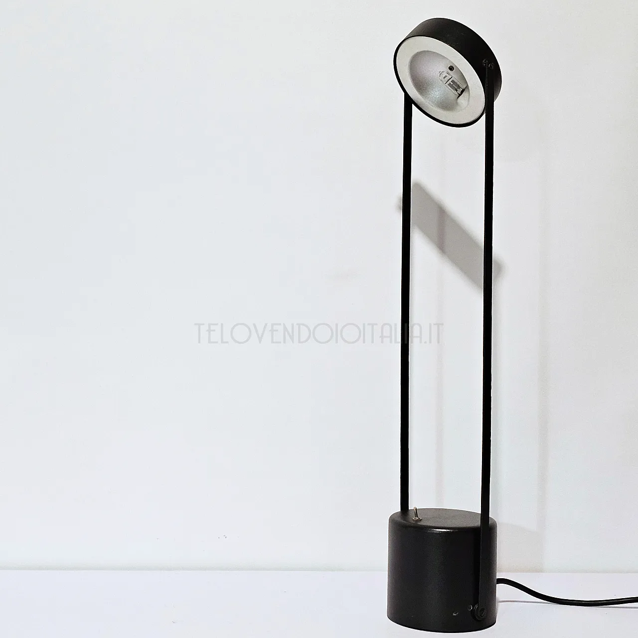 Black table lamp, 70s 2