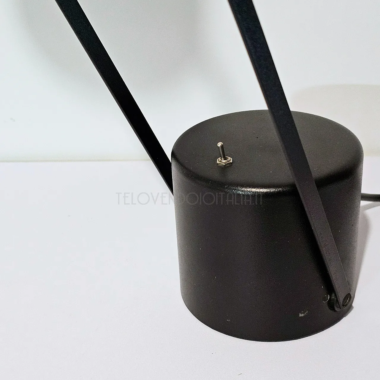 Black table lamp, 70s 4