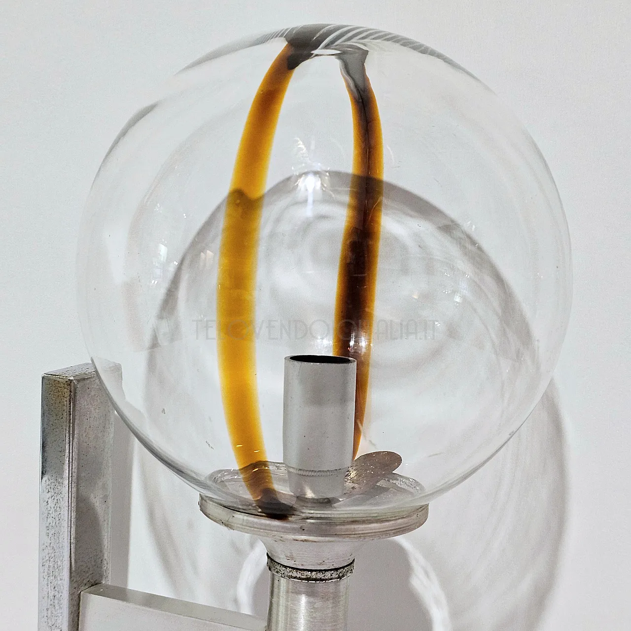 Pair of Applique with Boccia Murano Marazzega glass 3