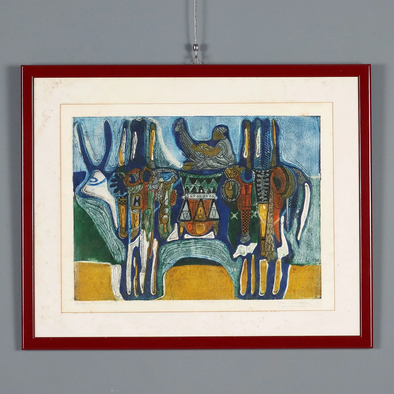 Plastografia di Bruce Onobrakpeya, anni '90 1