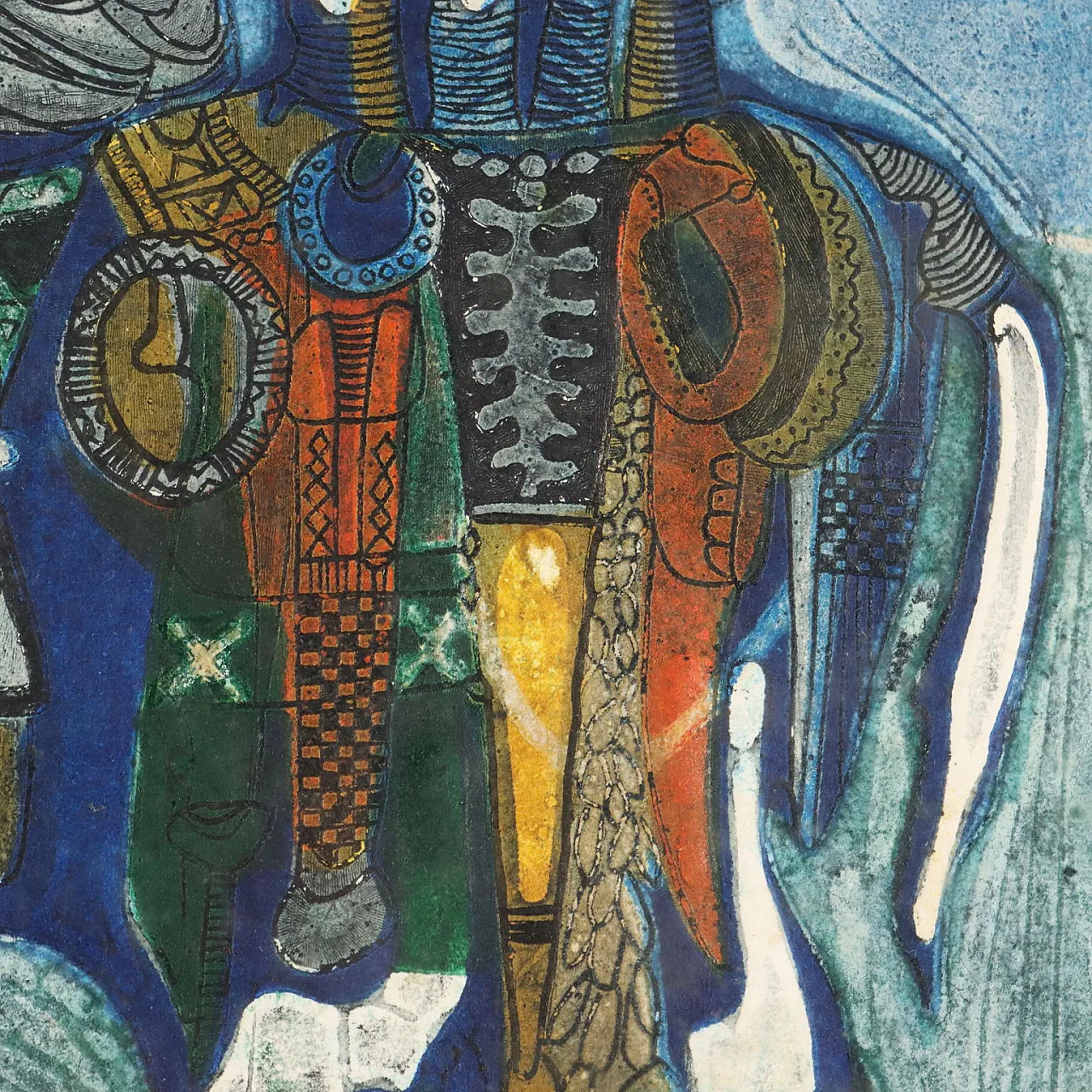 Plastografia di Bruce Onobrakpeya, anni '90 8