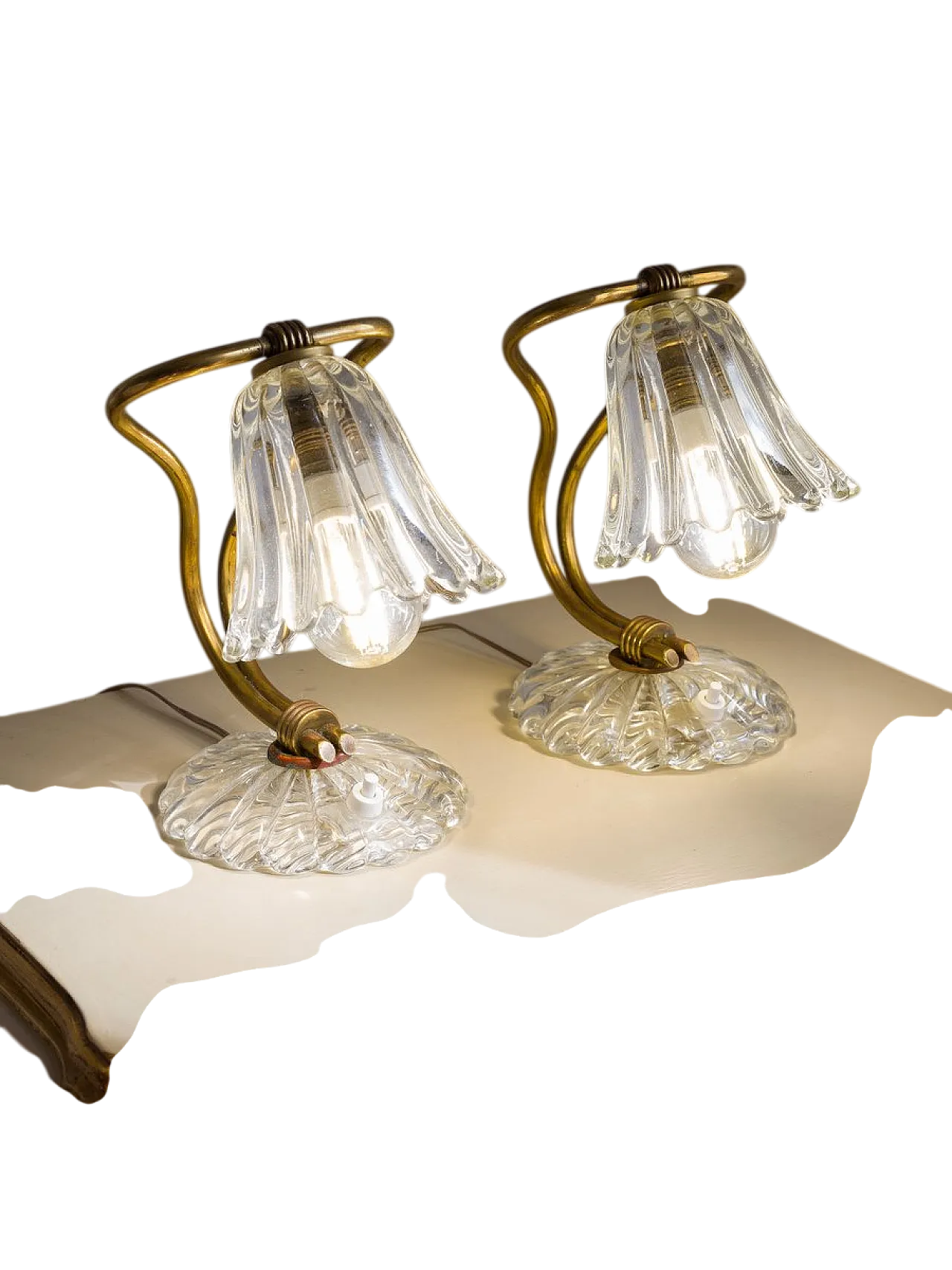 Coppia di abat-jour attr. a E.Barovier per Barovier & Toso, anni '40 11