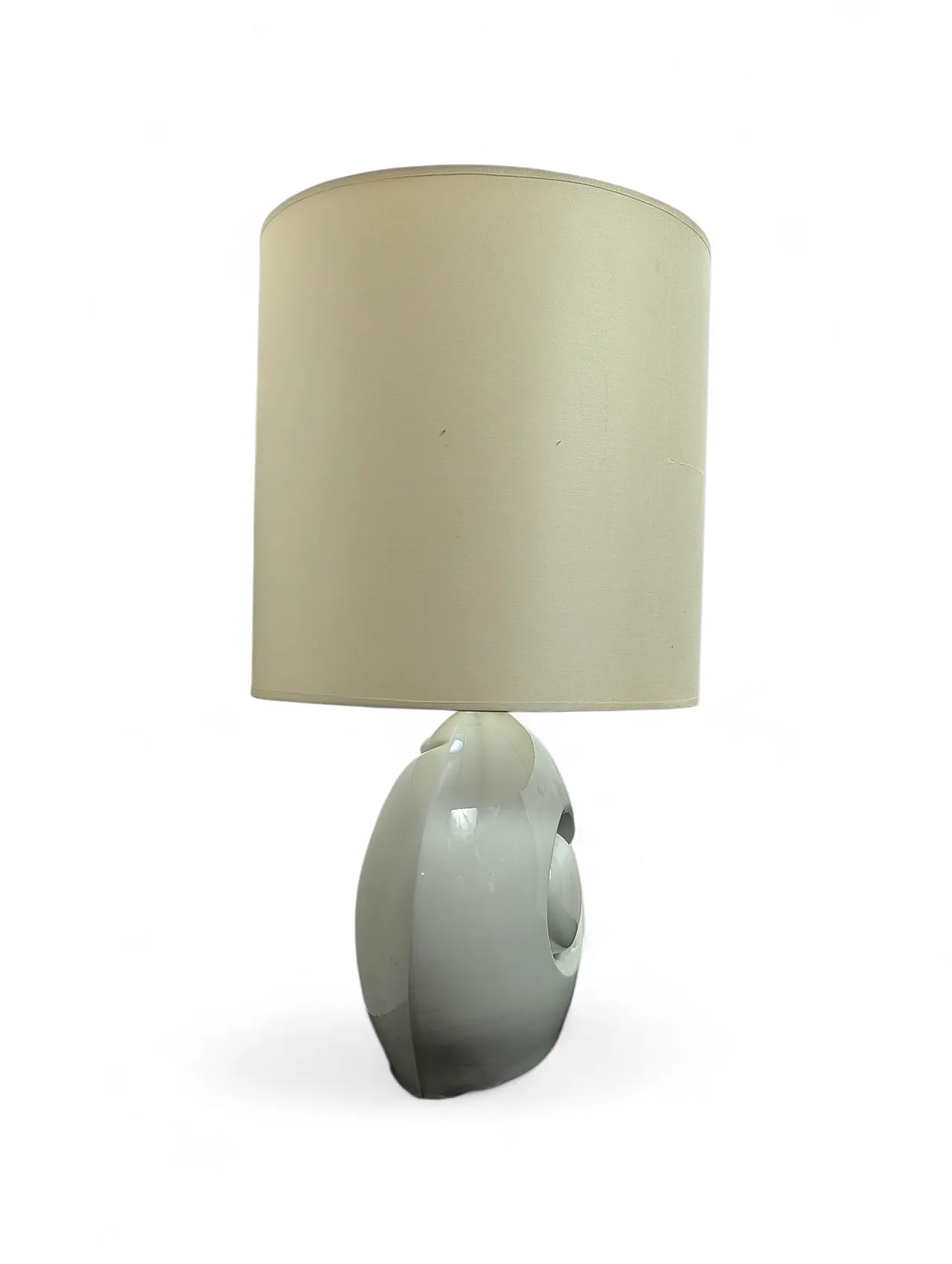 Ceramic table lamp by Lumi Milan LT series, 80s 2