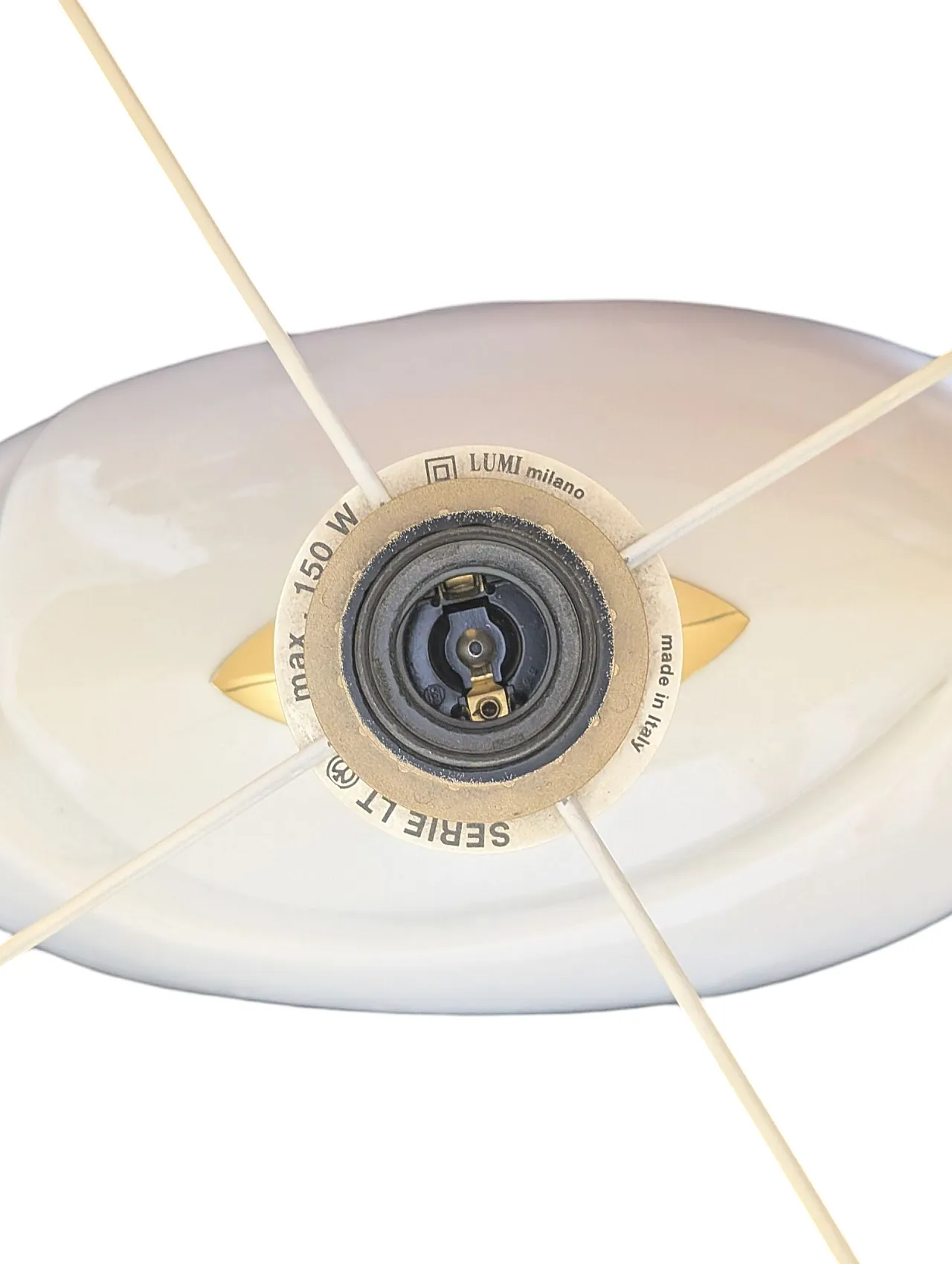 Ceramic table lamp by Lumi Milan LT series, 80s 5