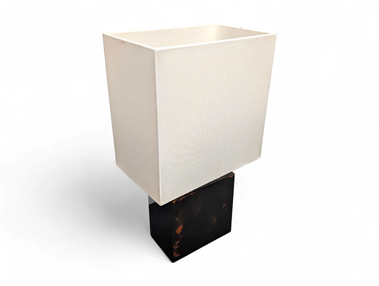 Modern table lamp with resin base, 80s 4