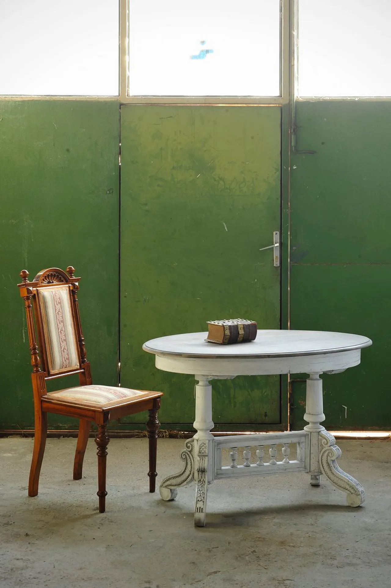 Tavolino da caffè ovale, inizio '800 3