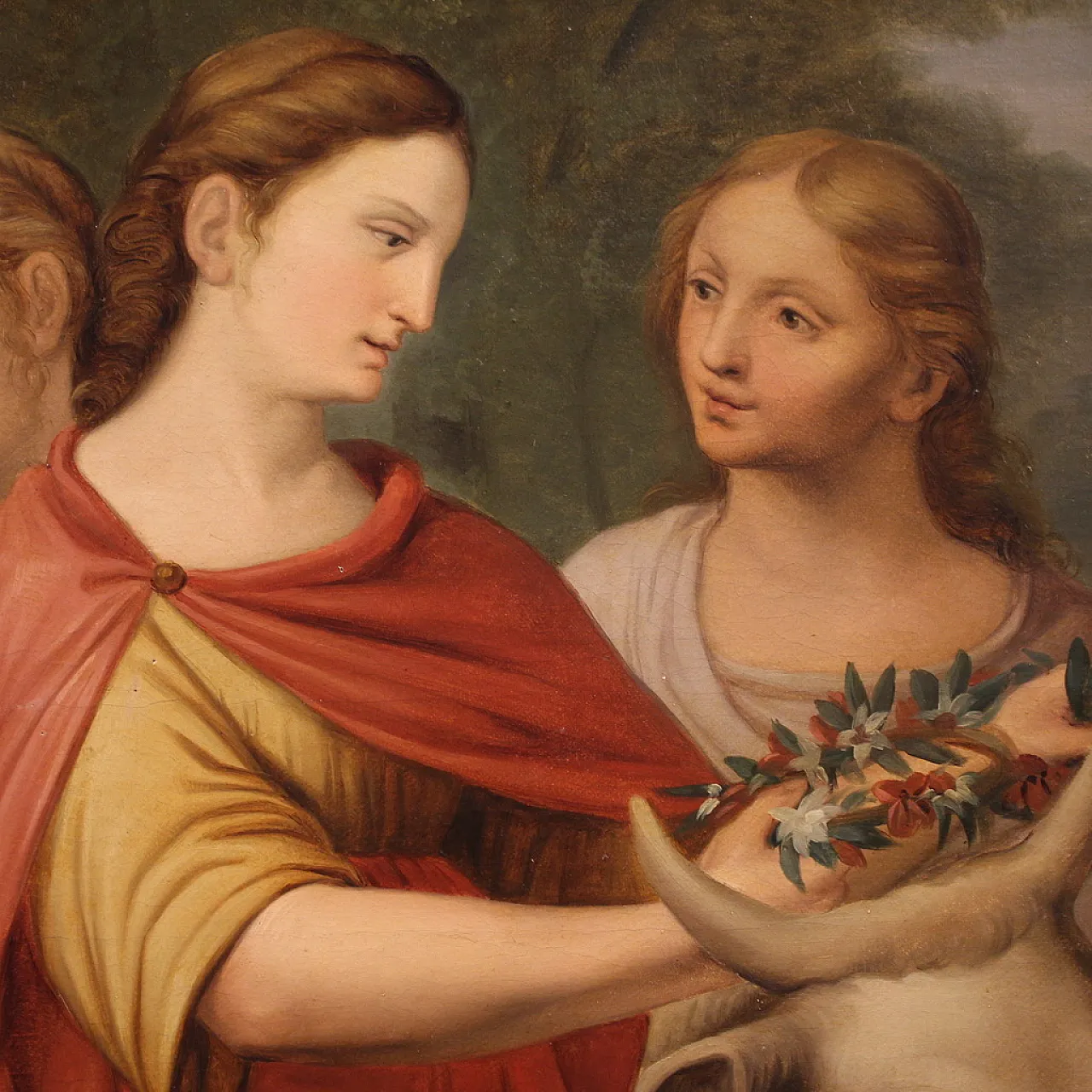 Dipinto neoclassico Ratto di Europa, '800 5