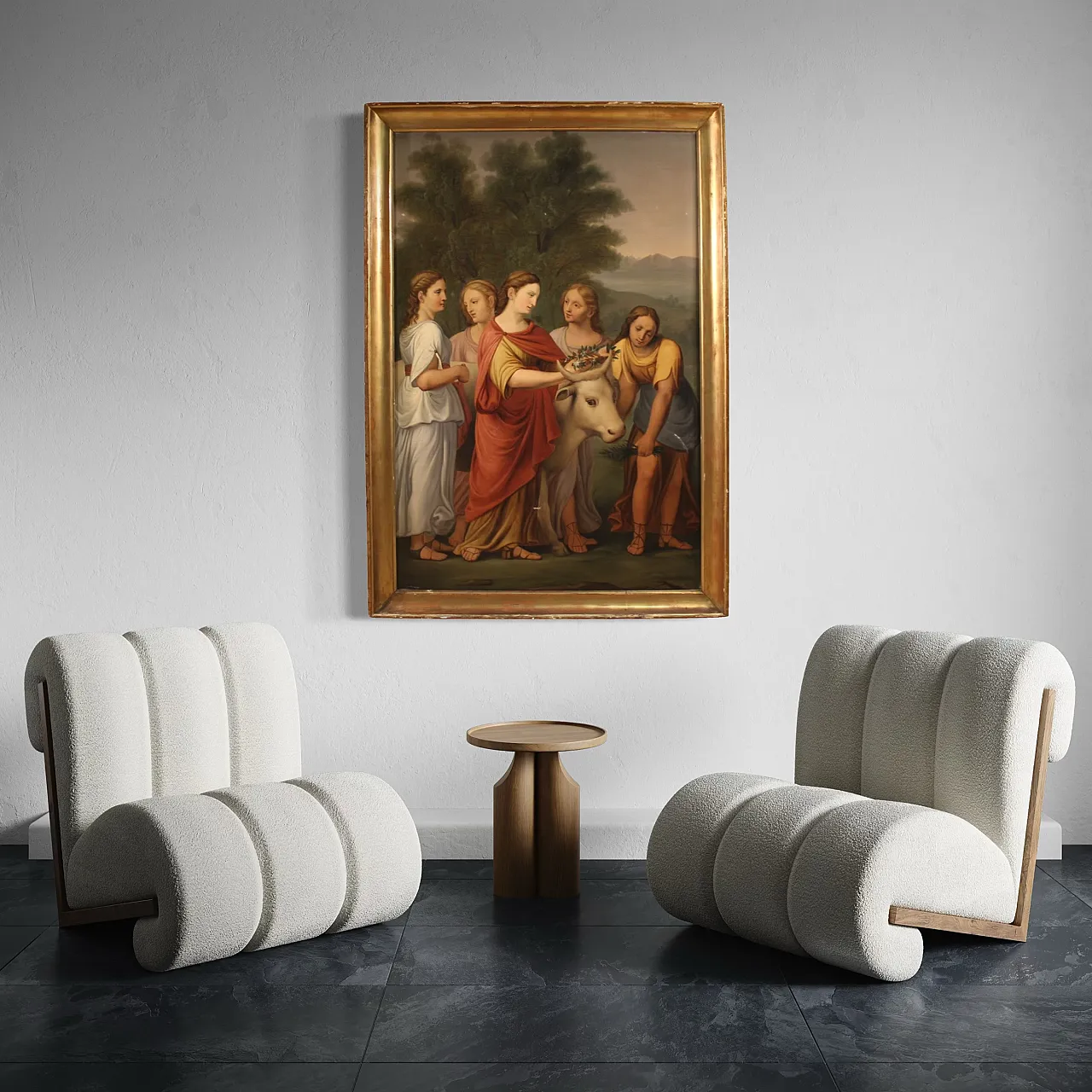 Dipinto neoclassico Ratto di Europa, '800 8