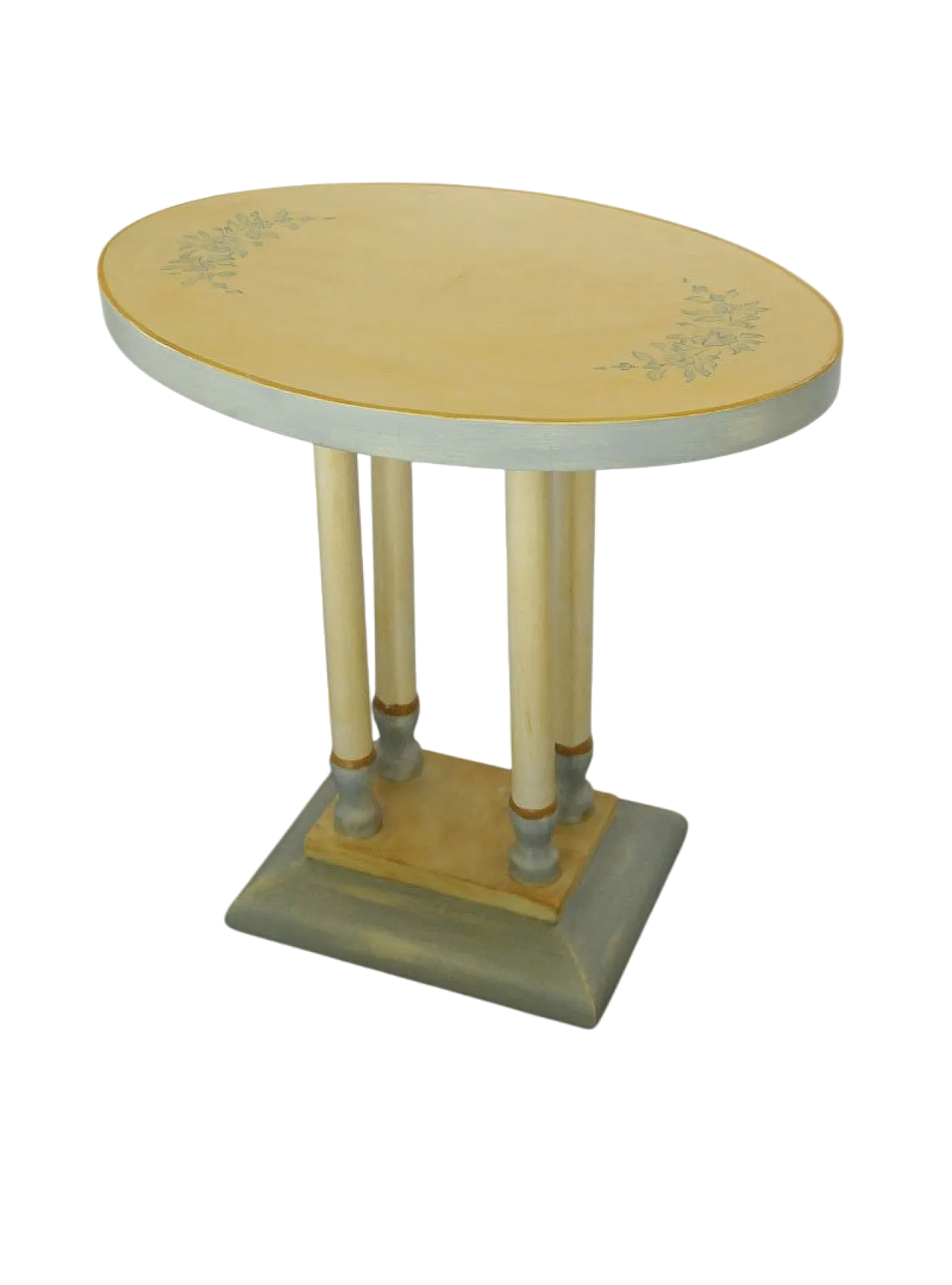 Art Deco hand-painted side table, 1930s 7